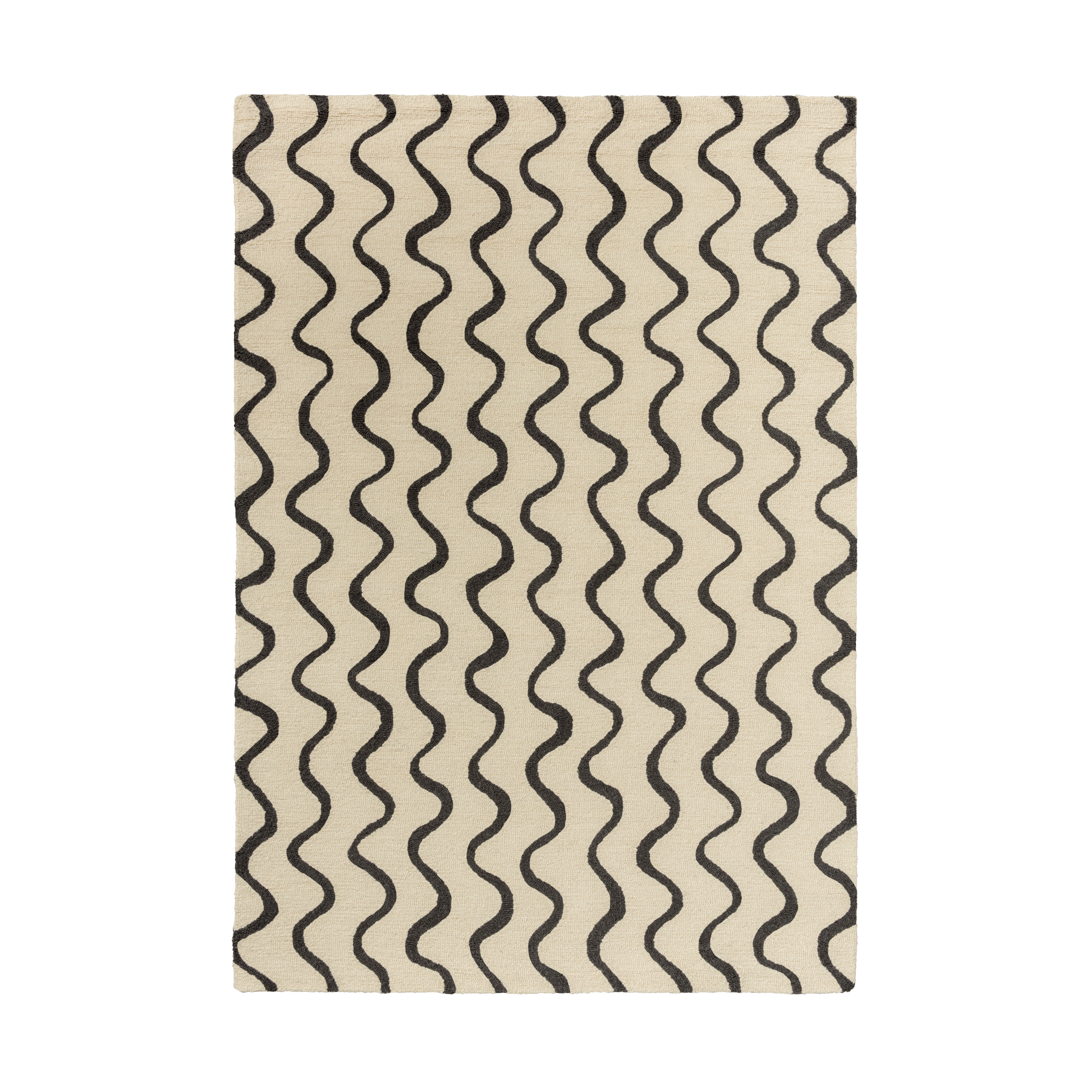 RIBBON Beige Carpet with Black
