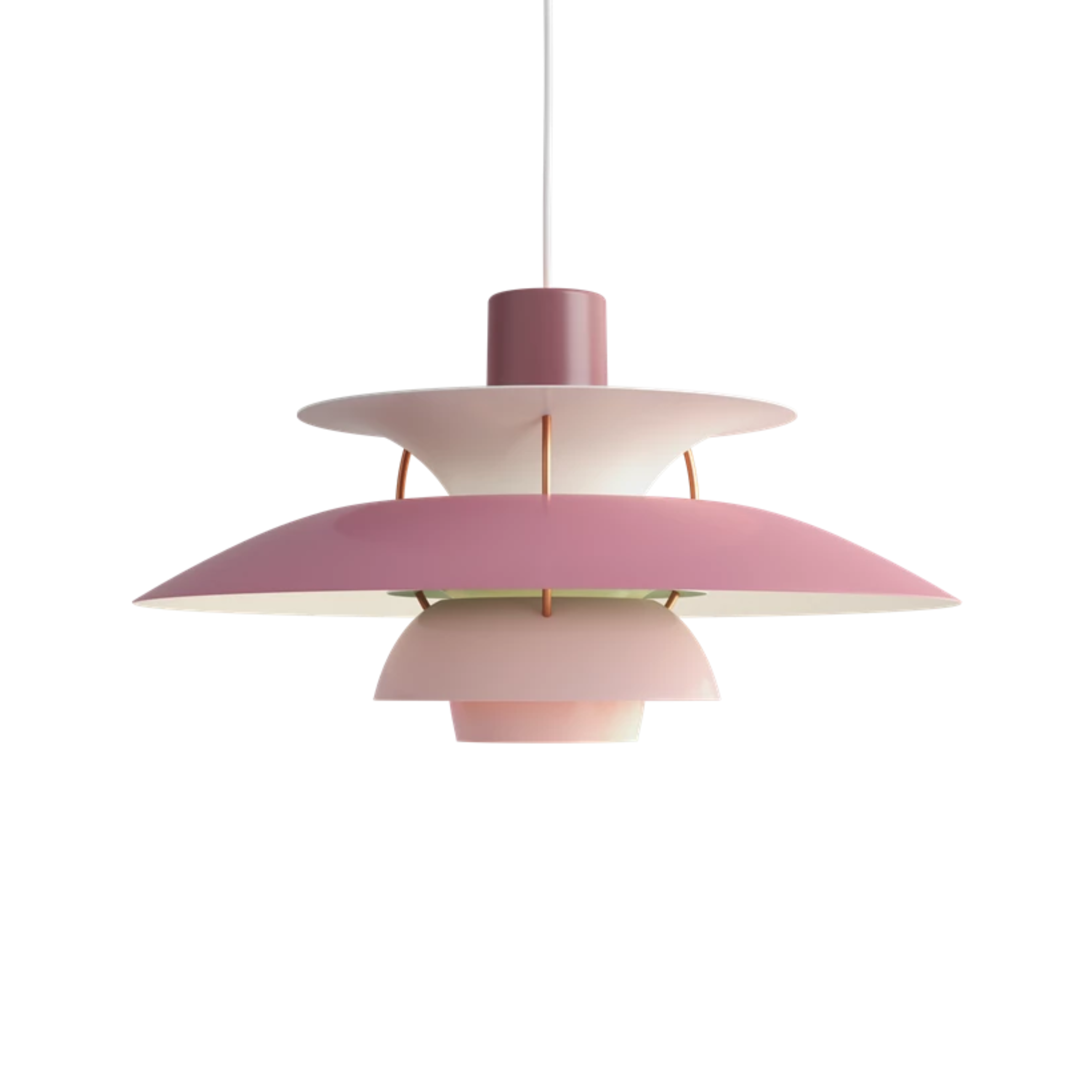 Závesná lampa PH 5 odtiene ružovej