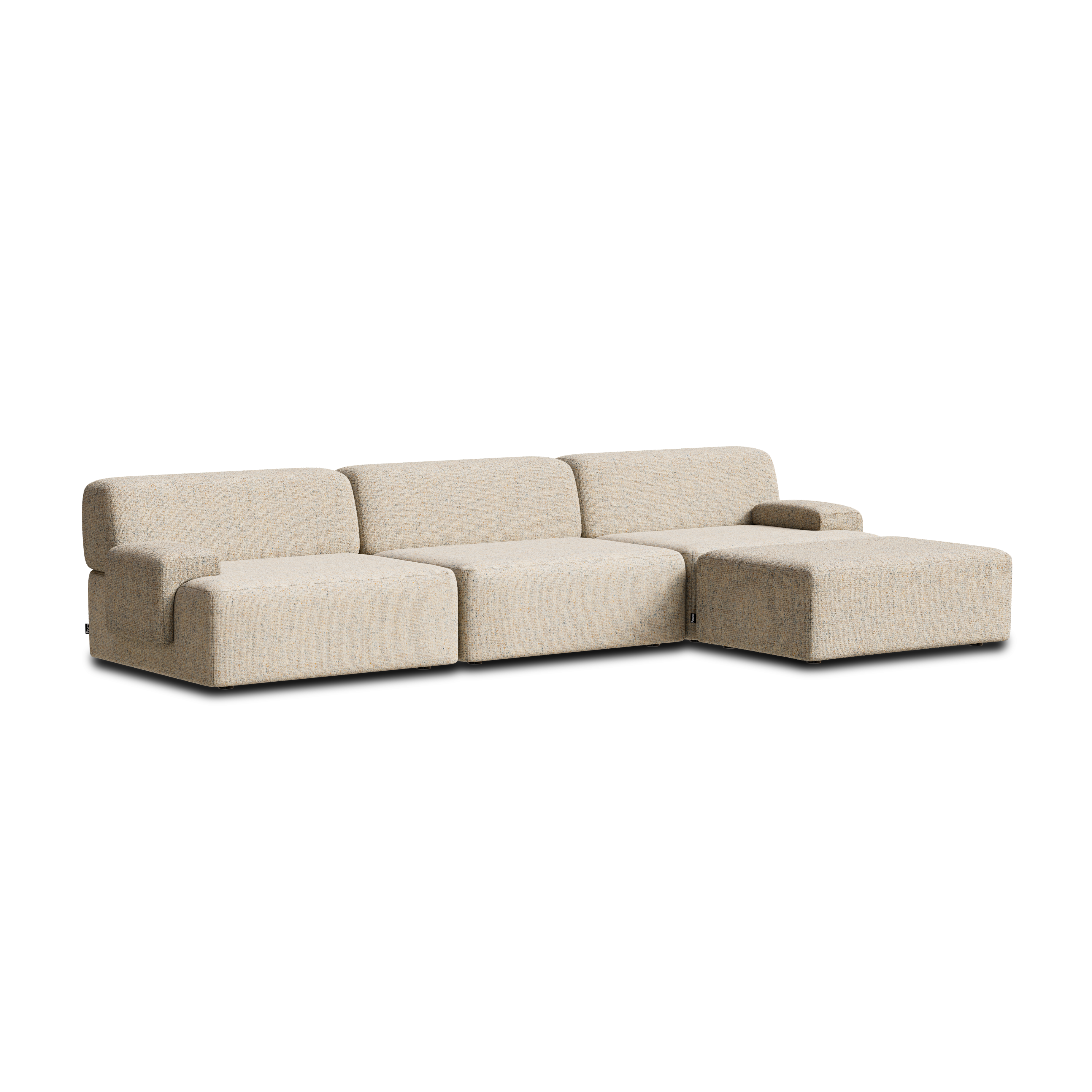 Modular corner sofa for 3 people UMI beige