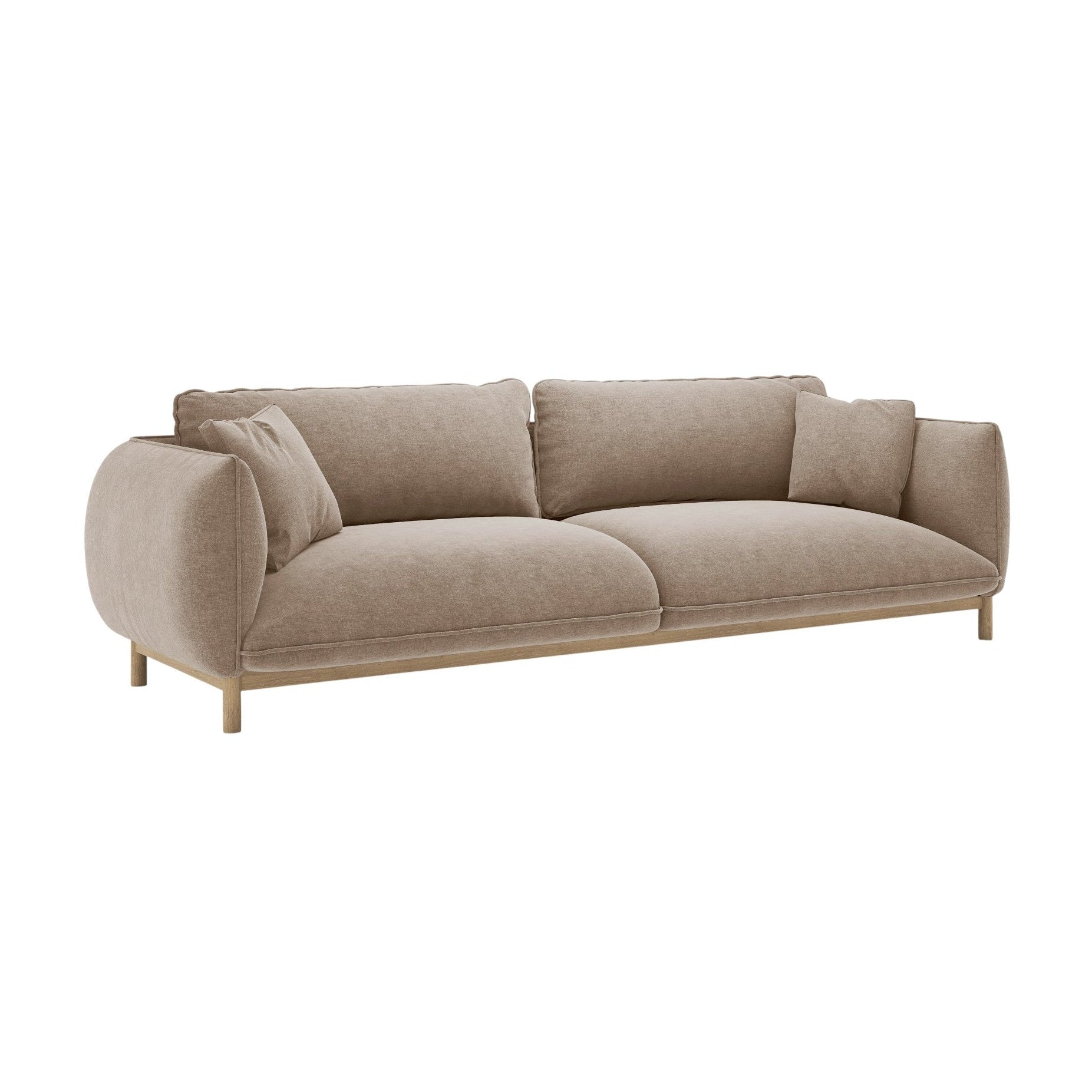4-seater ADA sofa in sandy chenille