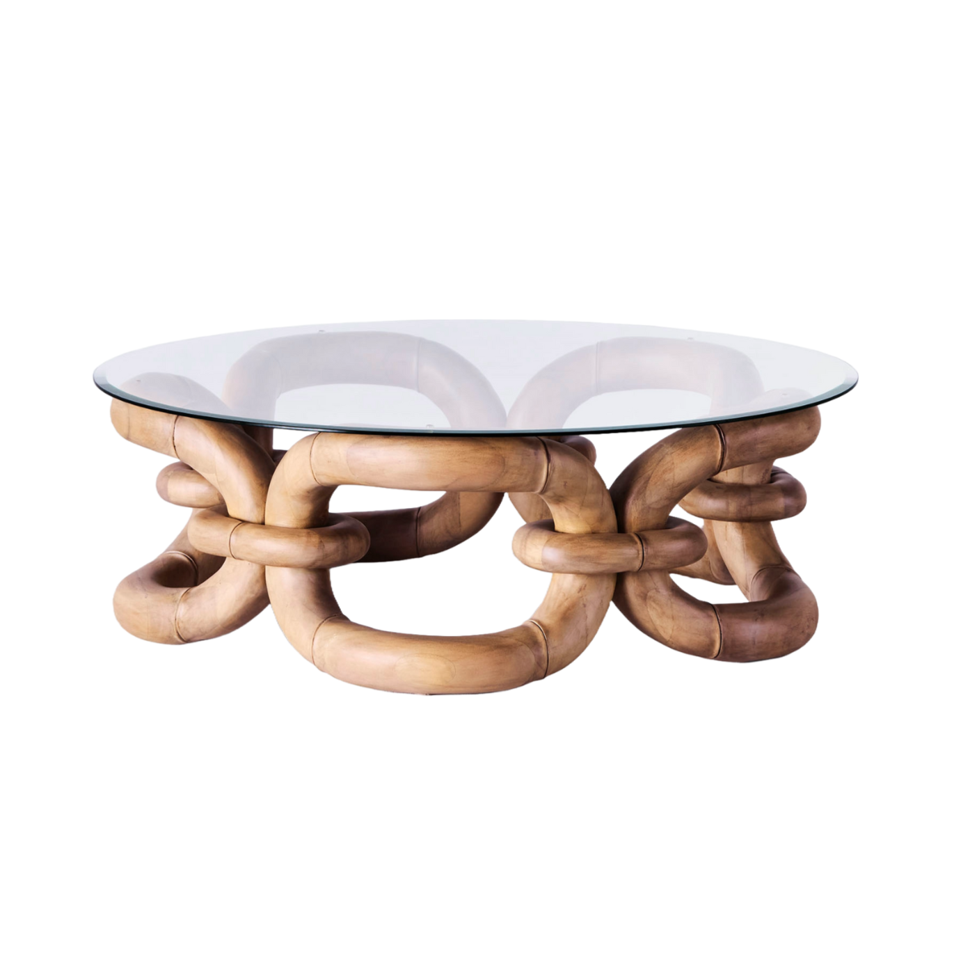 Kávový stolík BAMBOO BRACELET bukové drevo