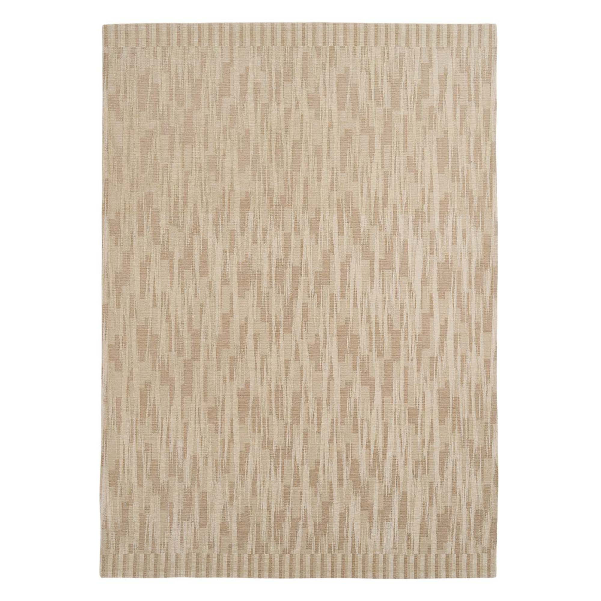 DECO RUGS Beige Rug with Geometric Pattern