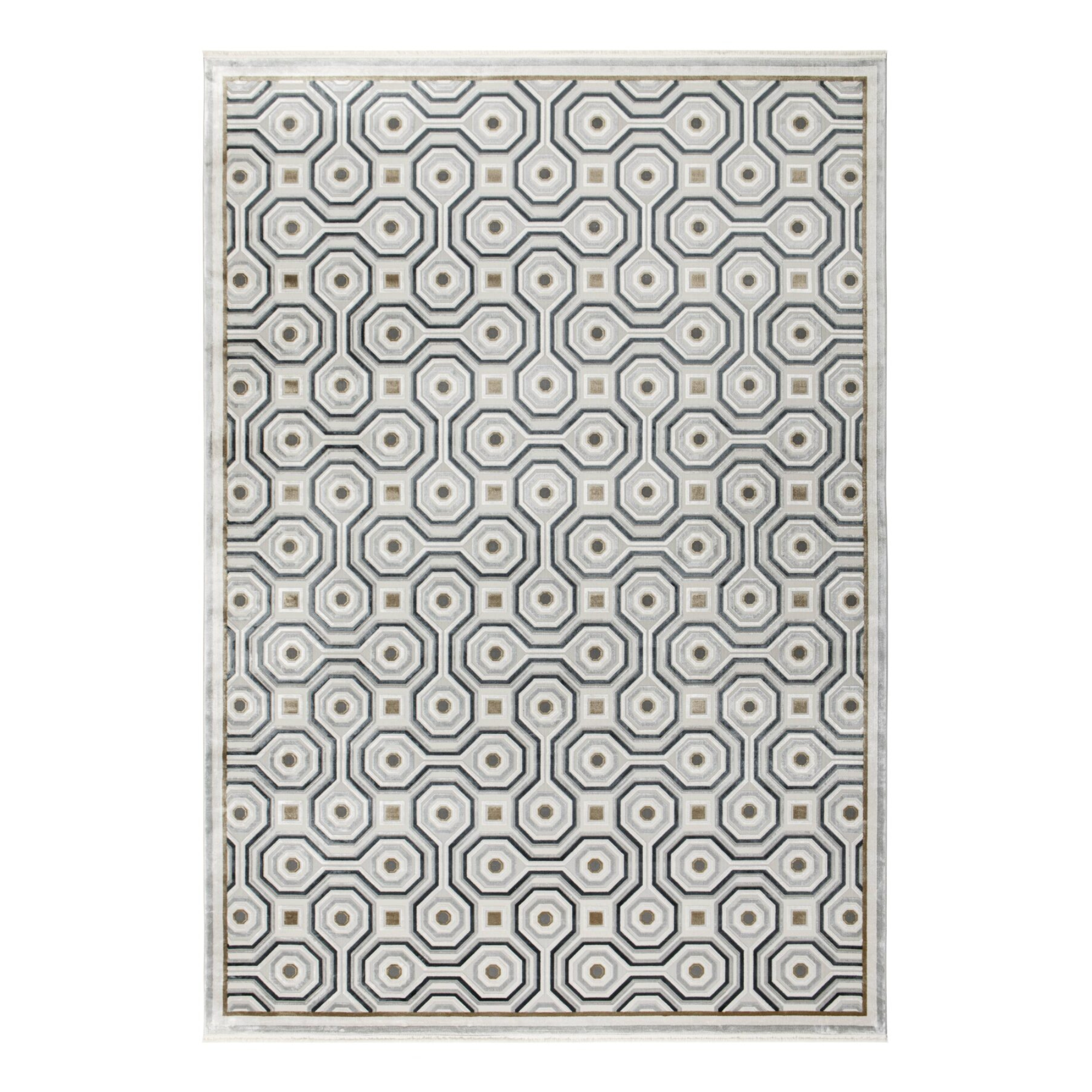 ROYAL gray rug with geometric patterns