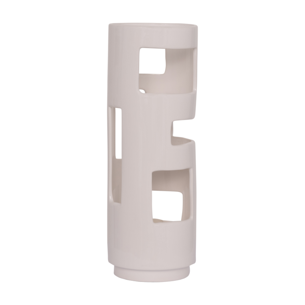 Stolná lampa LUDICO biela keramika