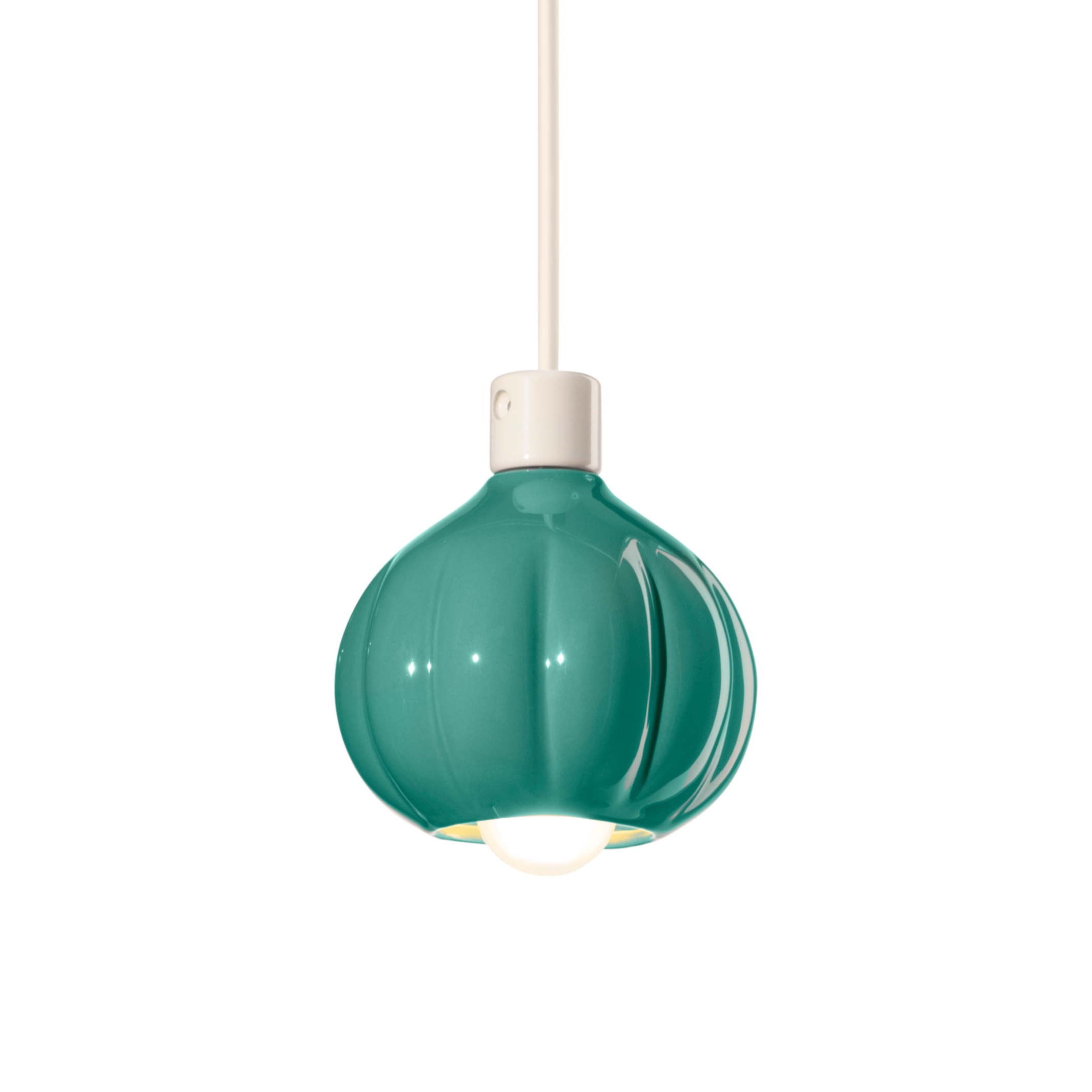 Závesná keramická lampa AFOXÉ tyrkysová