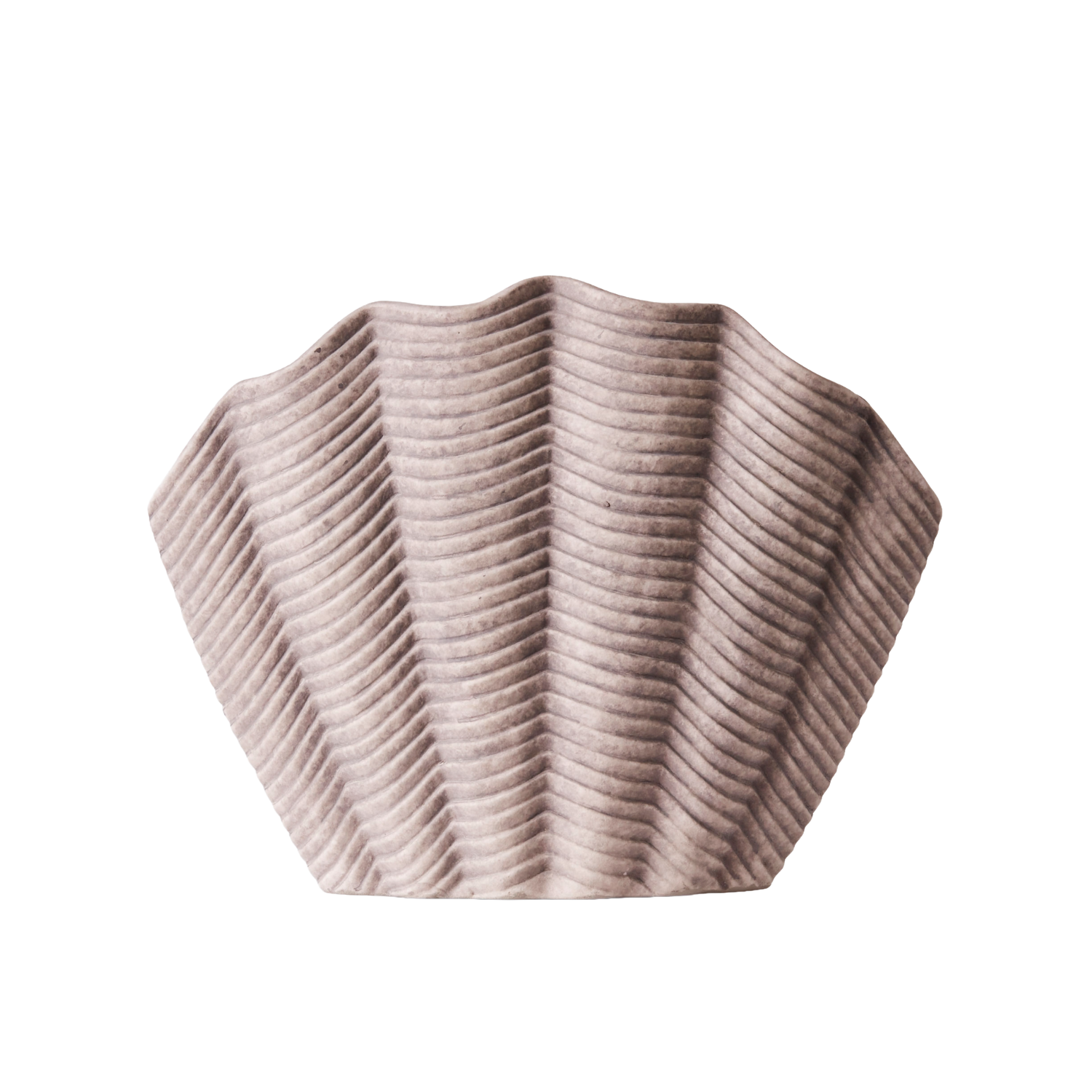 CONCHA vase gray ceramic