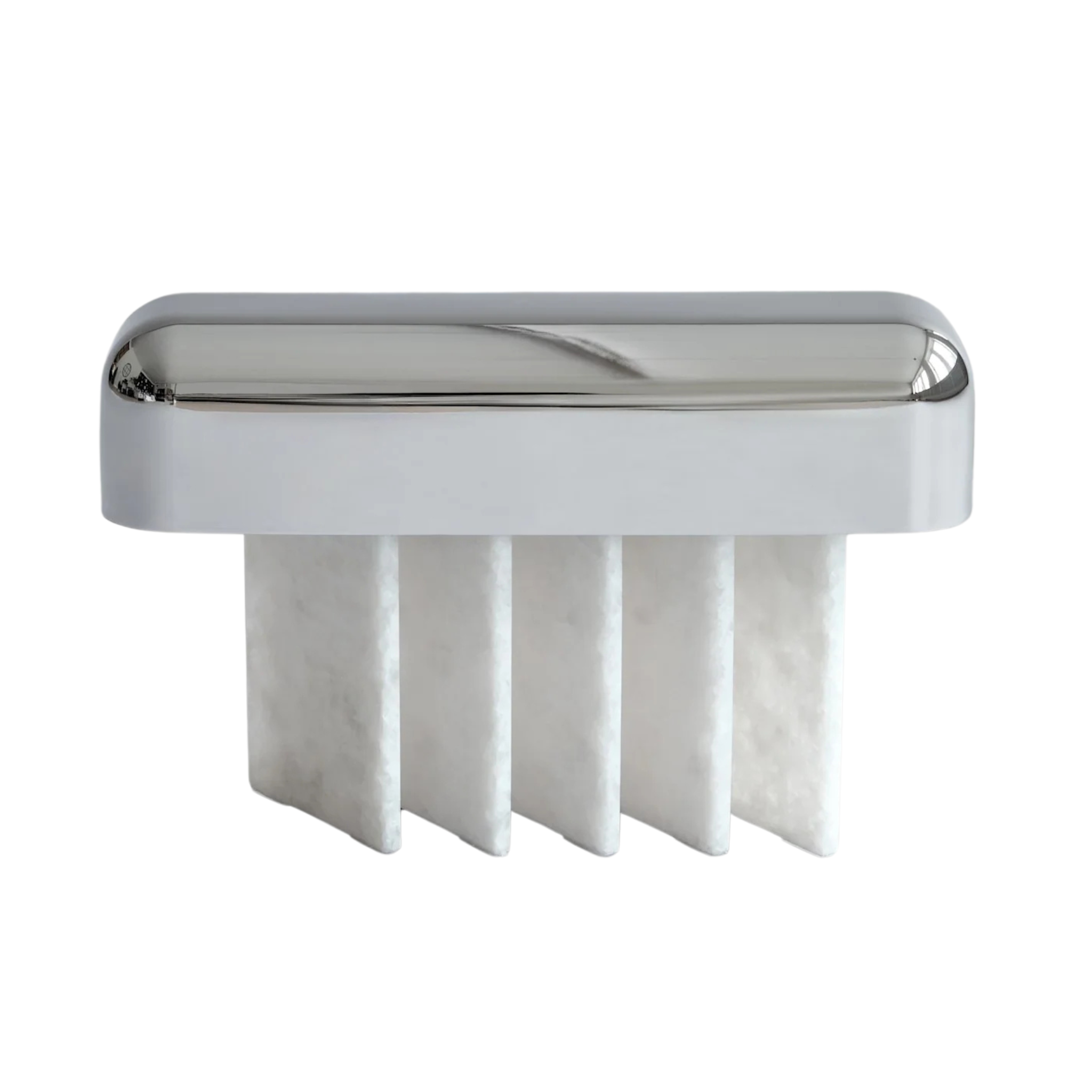 Portable lamp BEETLE white marble