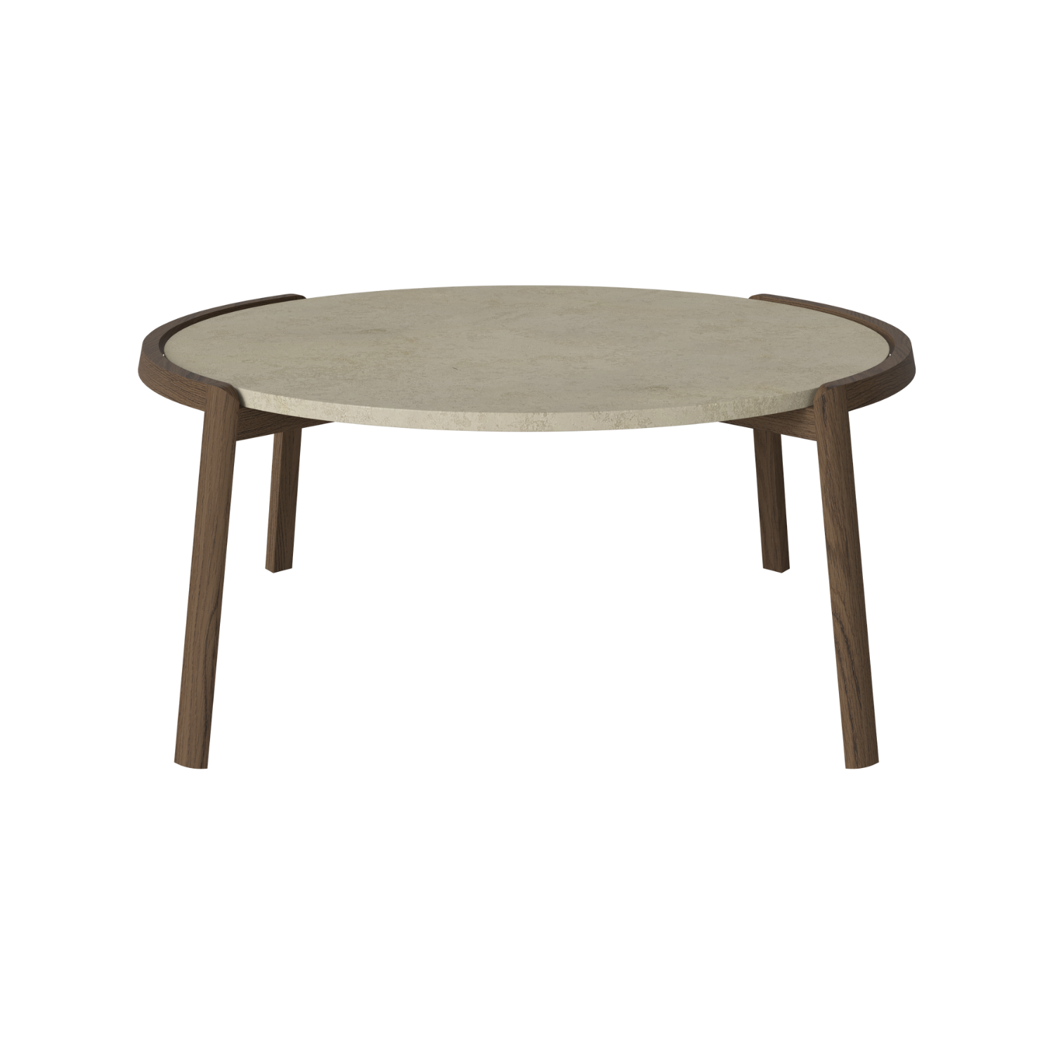 Kávový stolík MIX mramor s tmavým dubovým drevom