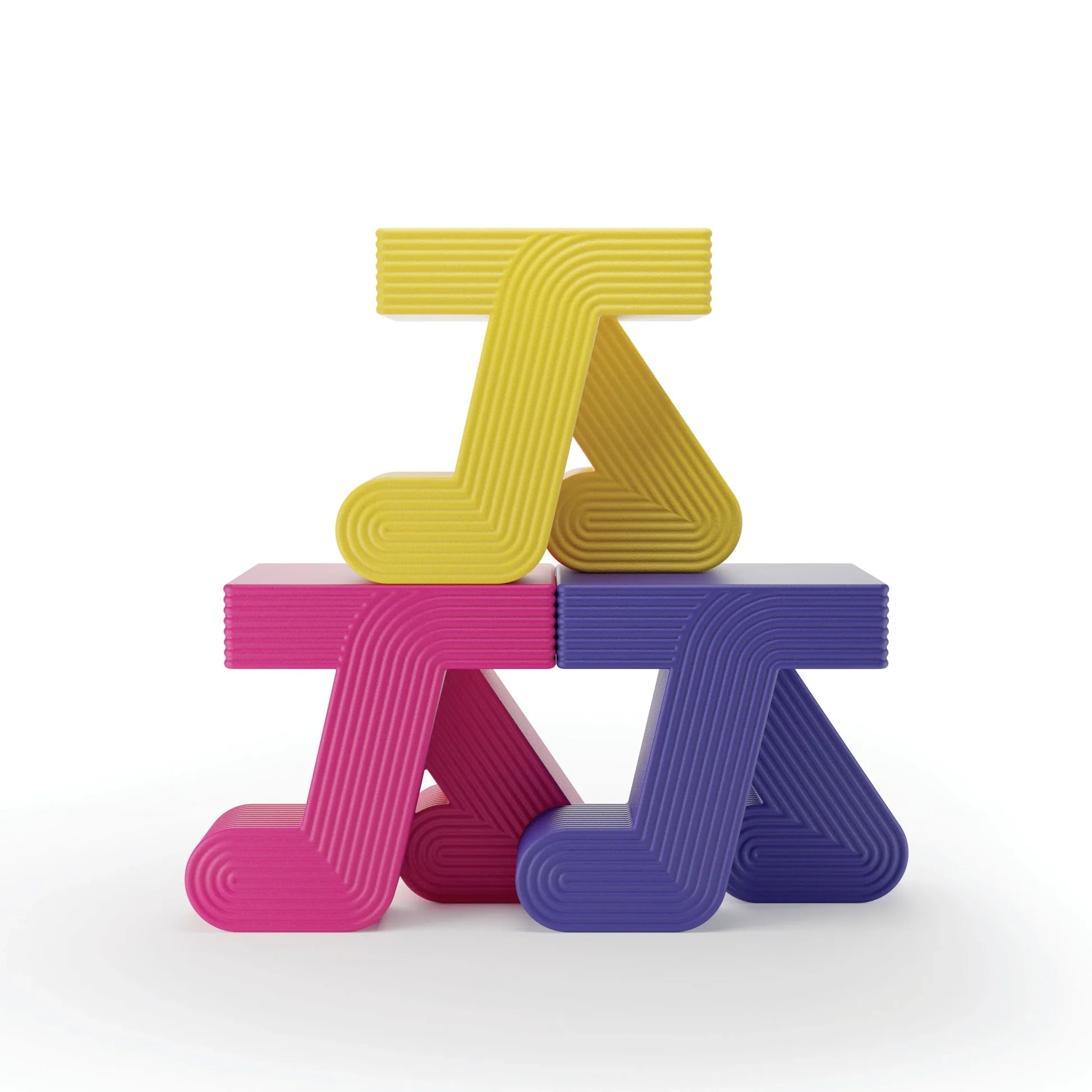 Bočný záhradný stolík WALKING žltý