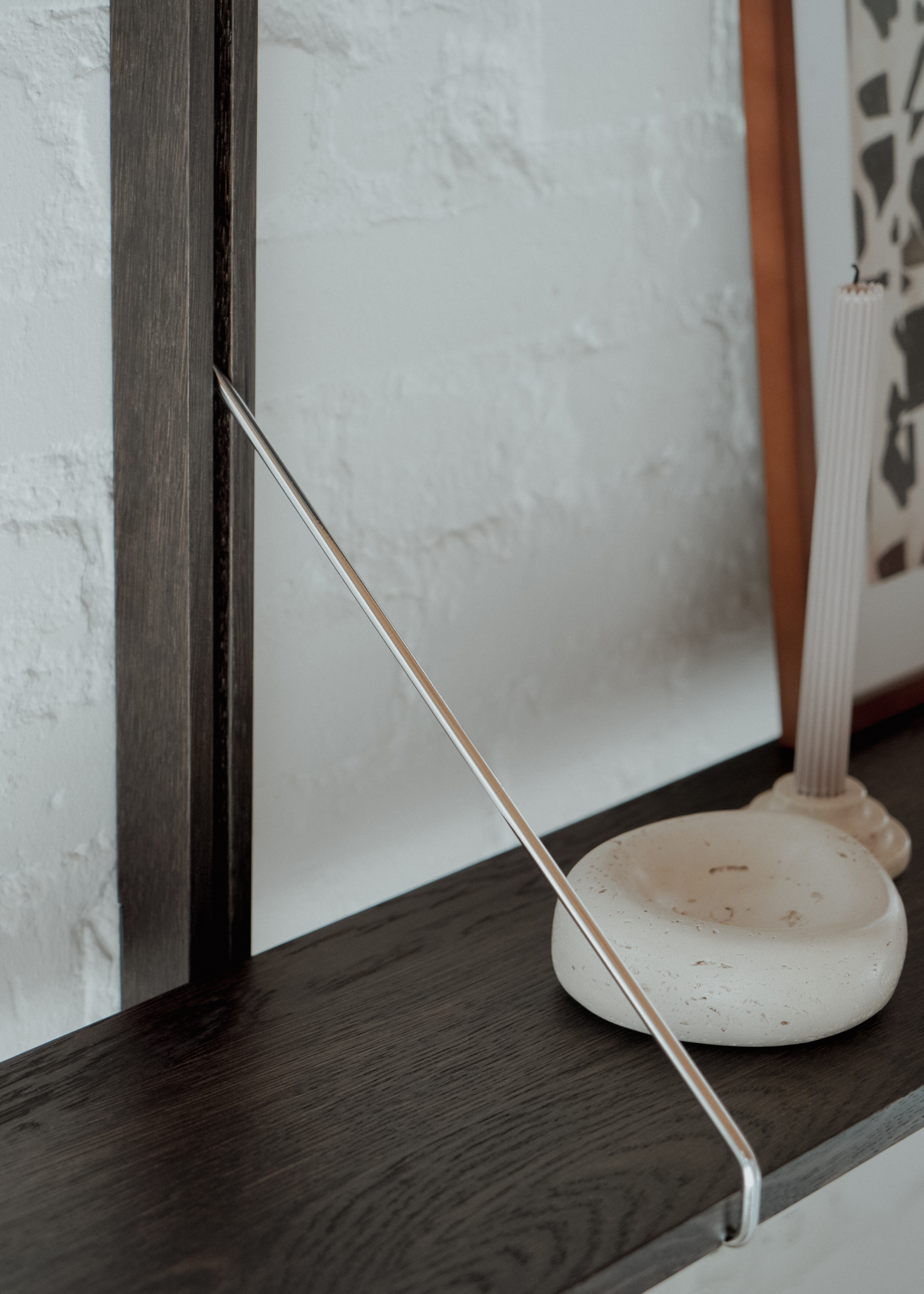 RODD DUO Wall Shelf in Ebony Oak Wood