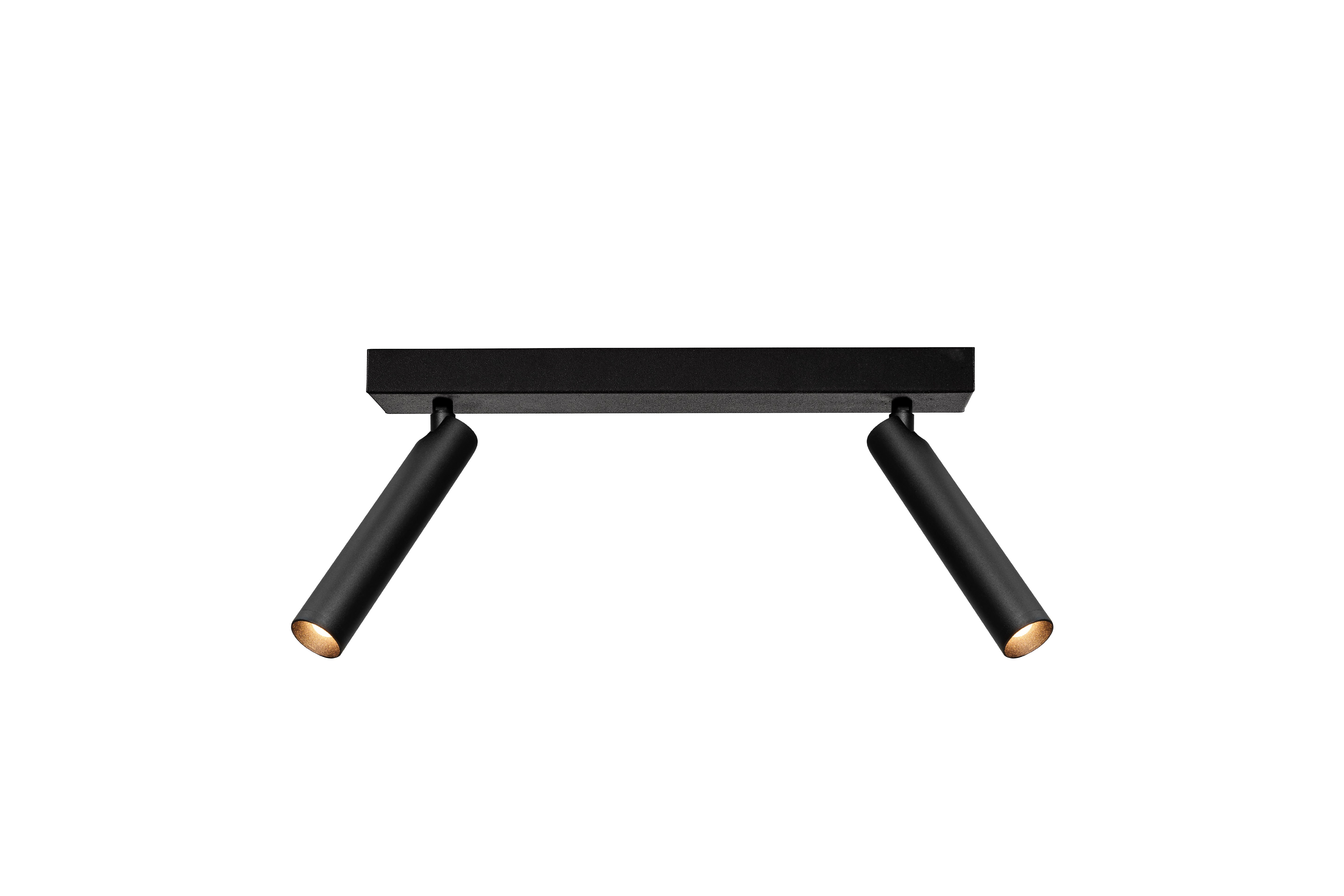 Stropná lampa ROLL 2 čierna