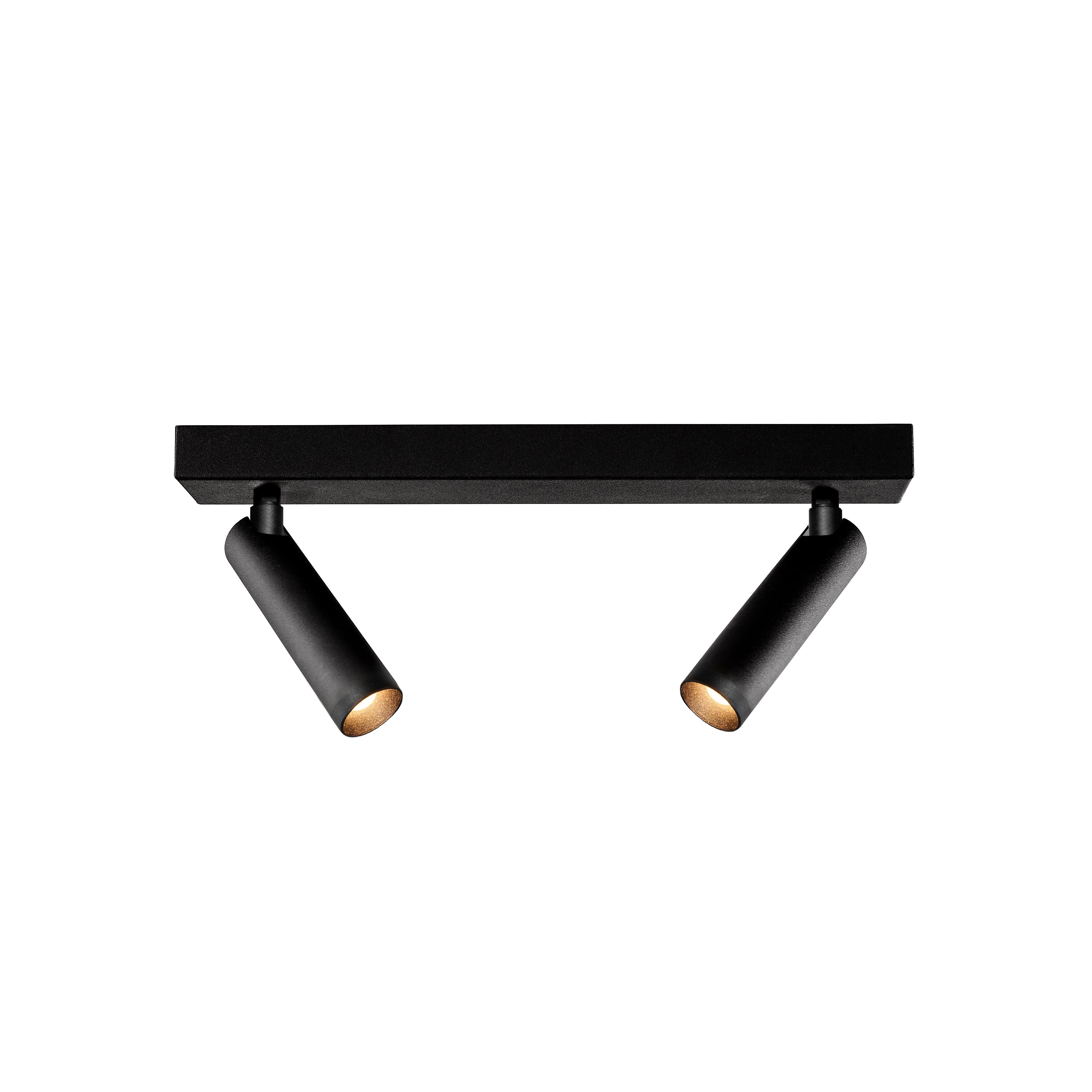 Stropná lampa ROLL 2 čierna