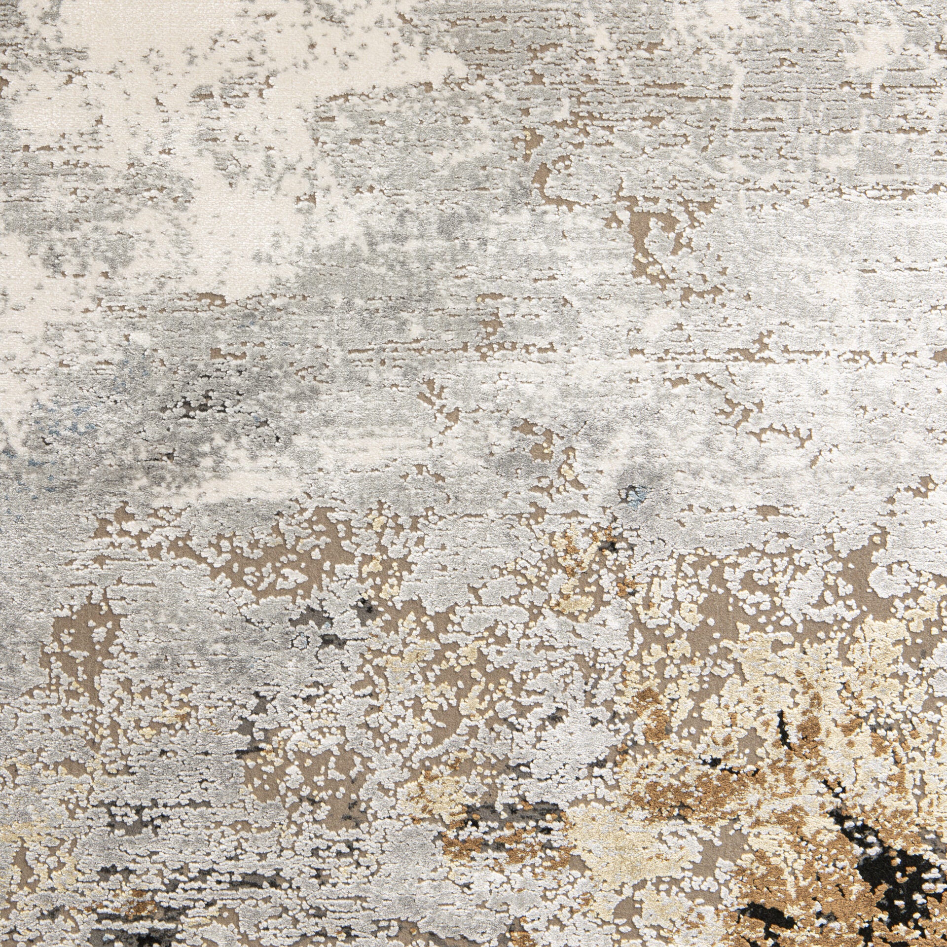 ROYAL gray rug with blue and brown