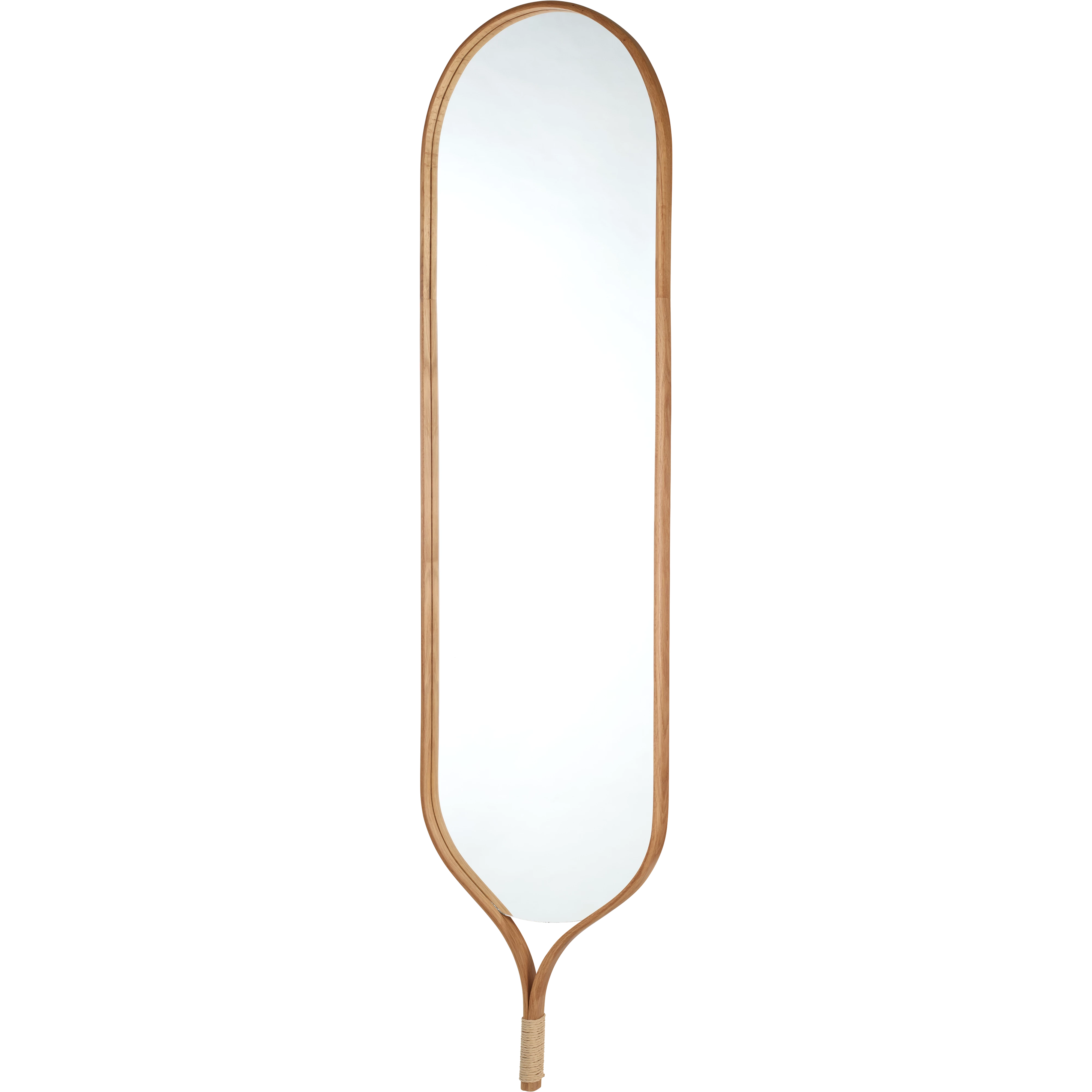 Lustro RACQUET rám z mydlového dubového dreva