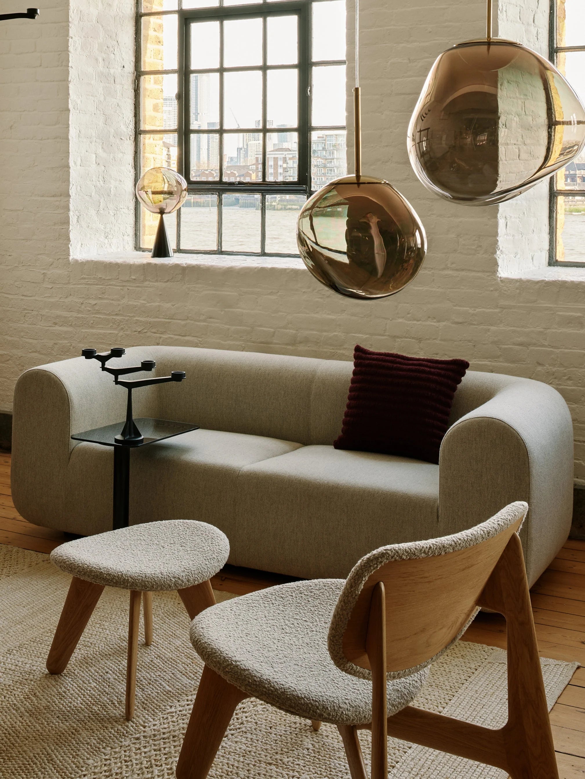 Vankúš RIDGE burgundský