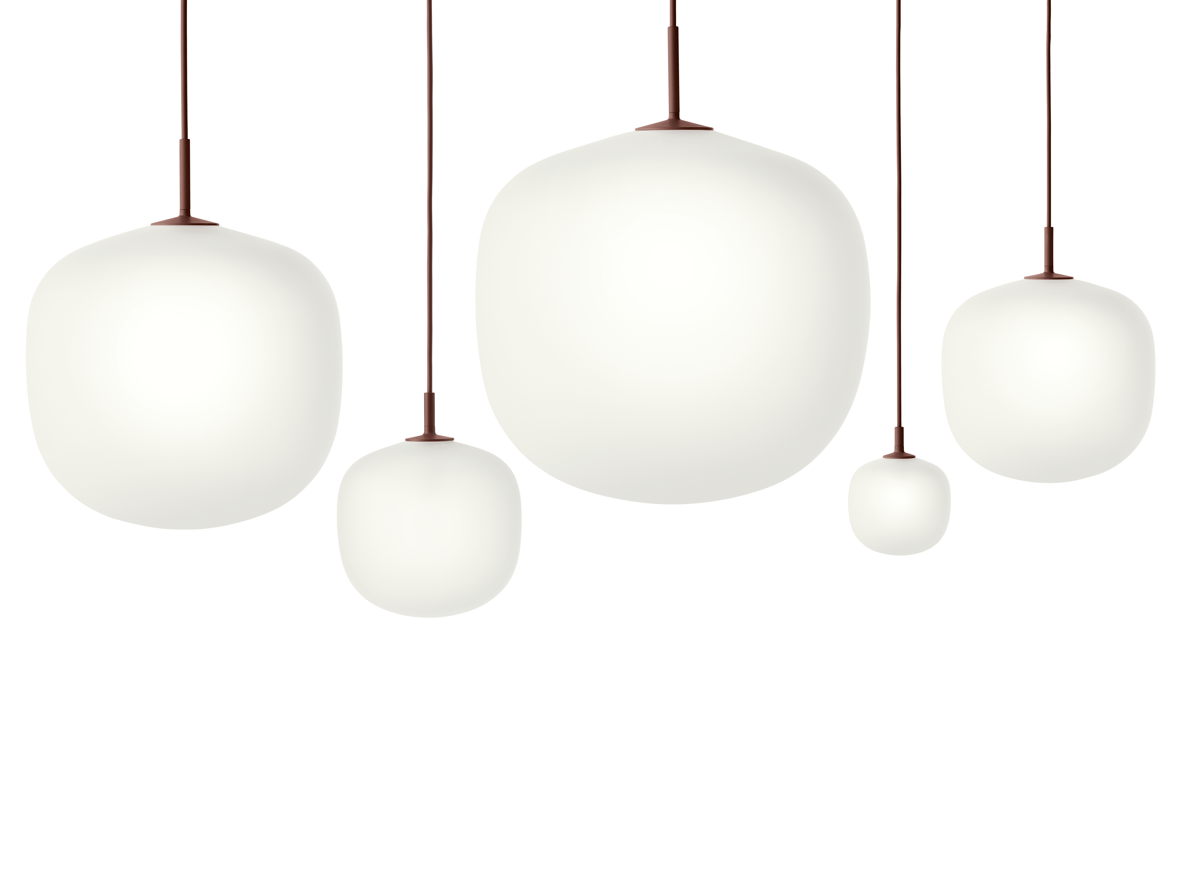 Závesná lampa RIME bordová