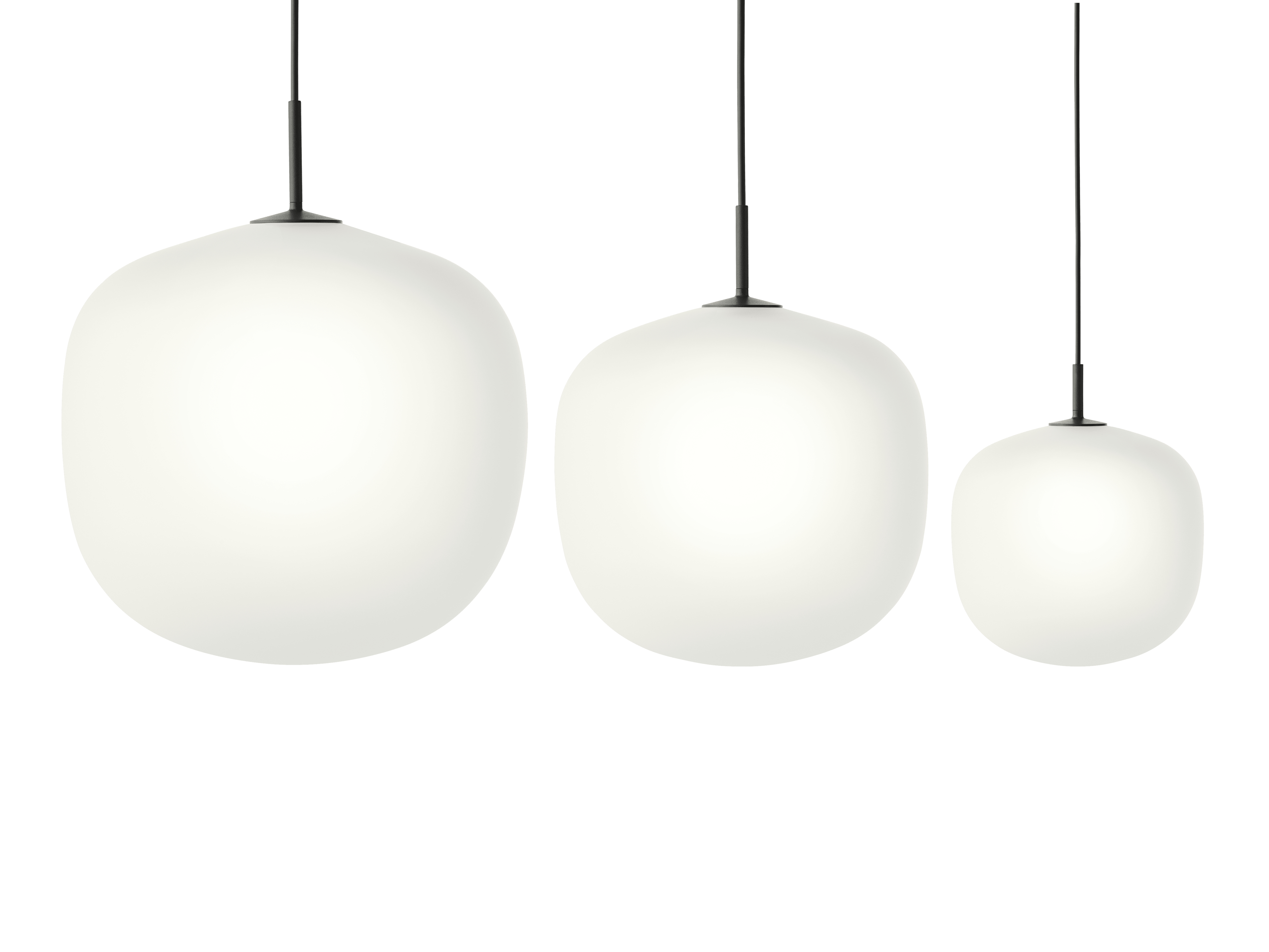 Závesná lampa RIME čierna