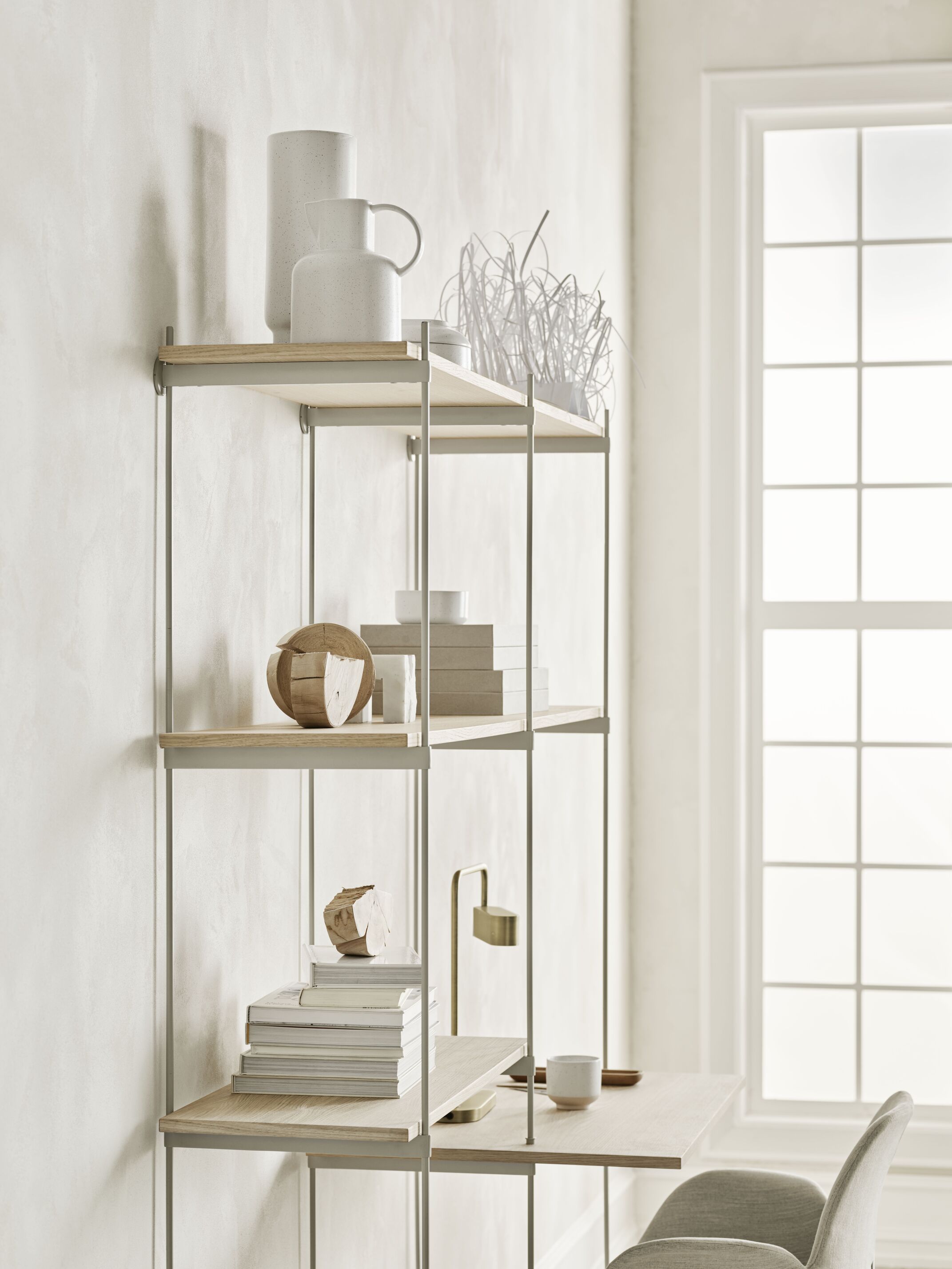 Polica ROD tmavý dubový dyha