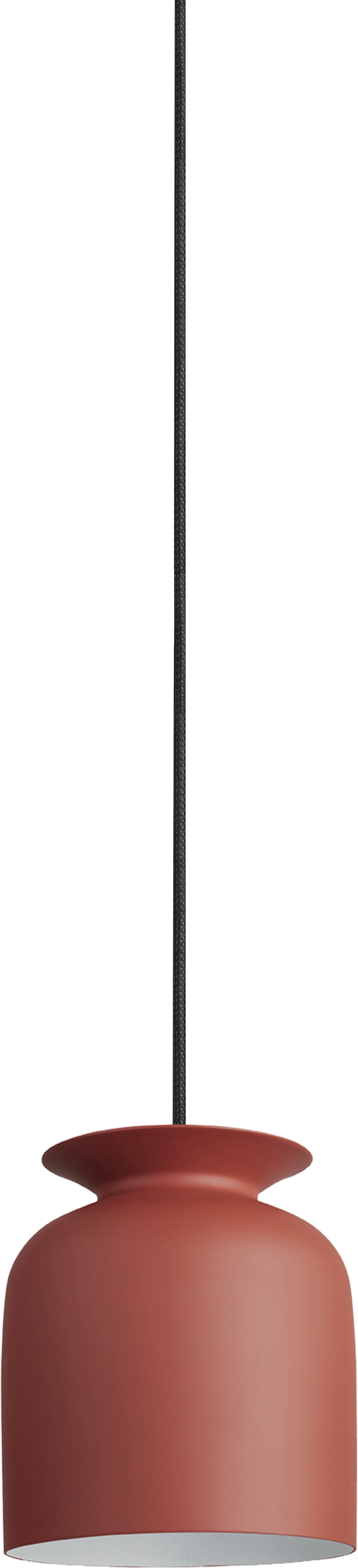 Závesná lampa RONDE hrdzavá červená