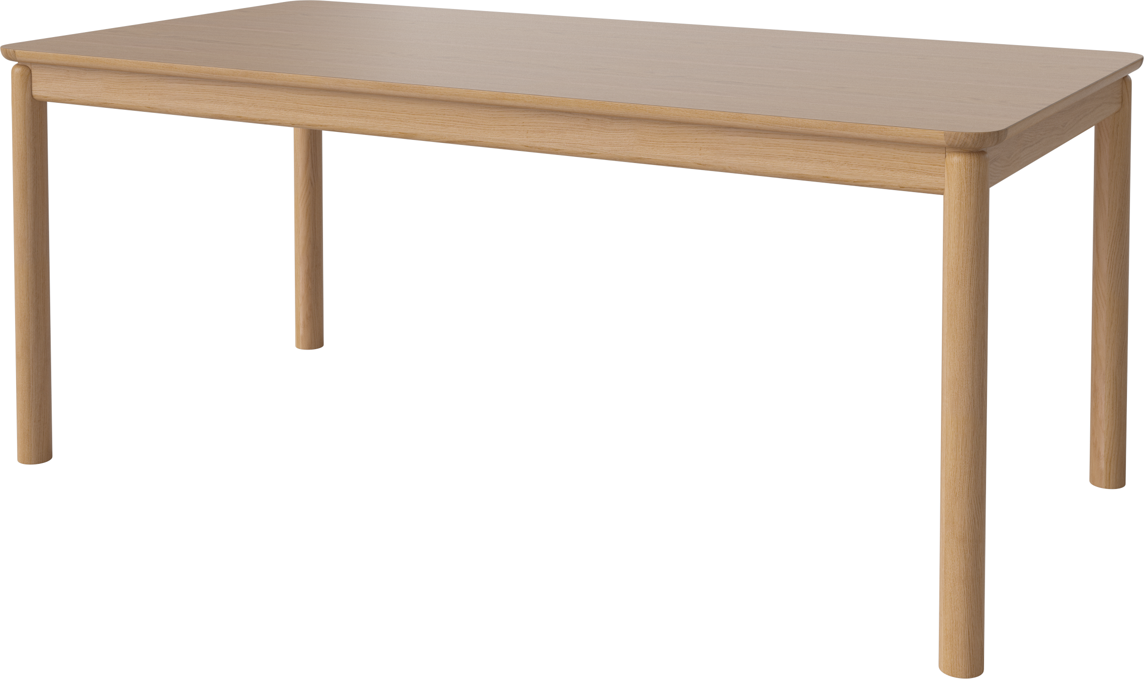 Stôl RONYA dubový dyha s dubovou základňou