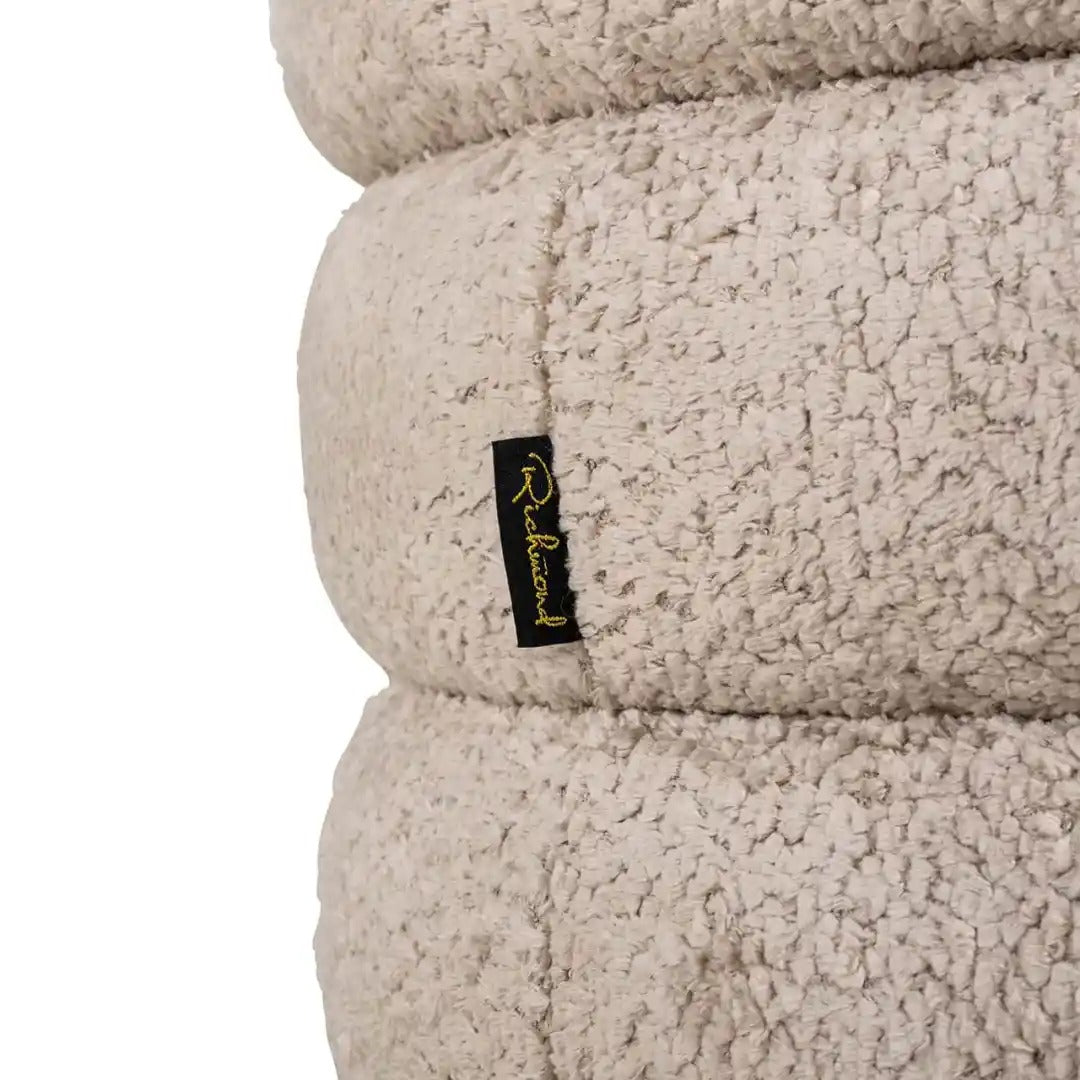Adele Beige Storage Ottoman