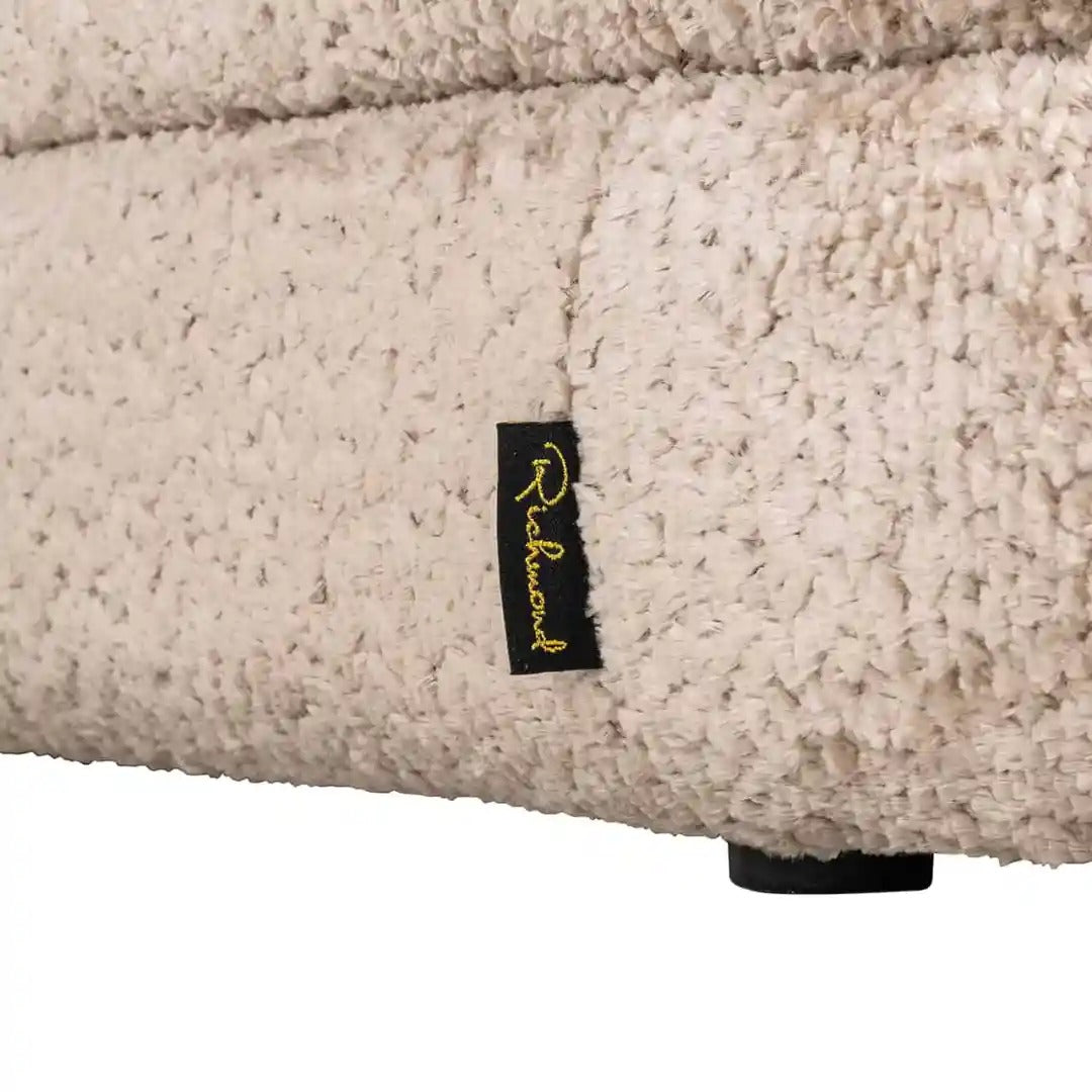 CAMILLE beige storage pouf