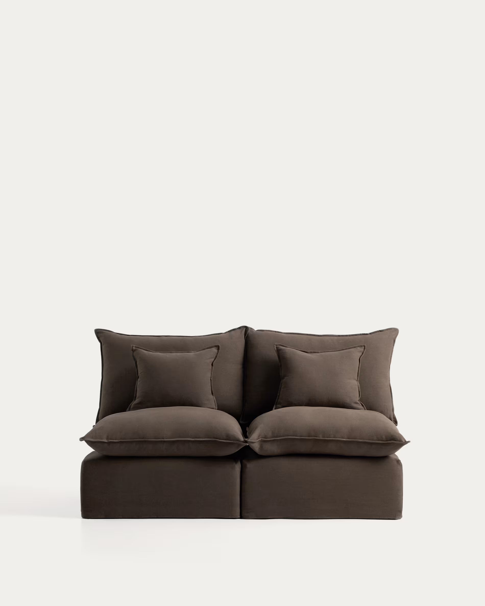 2-Seater Modular Sofa ANARELA Chocolate