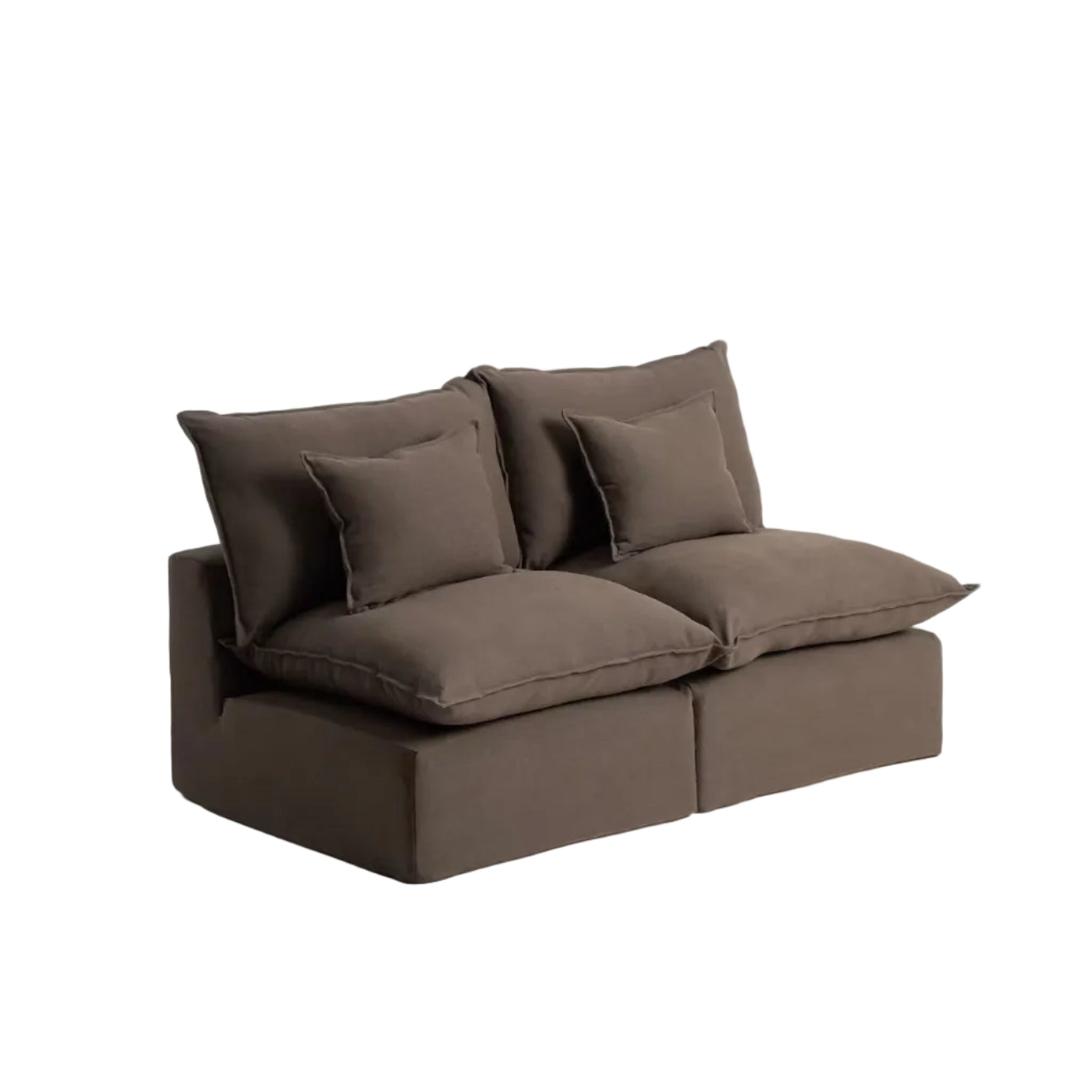 2-Seater Modular Sofa ANARELA Chocolate