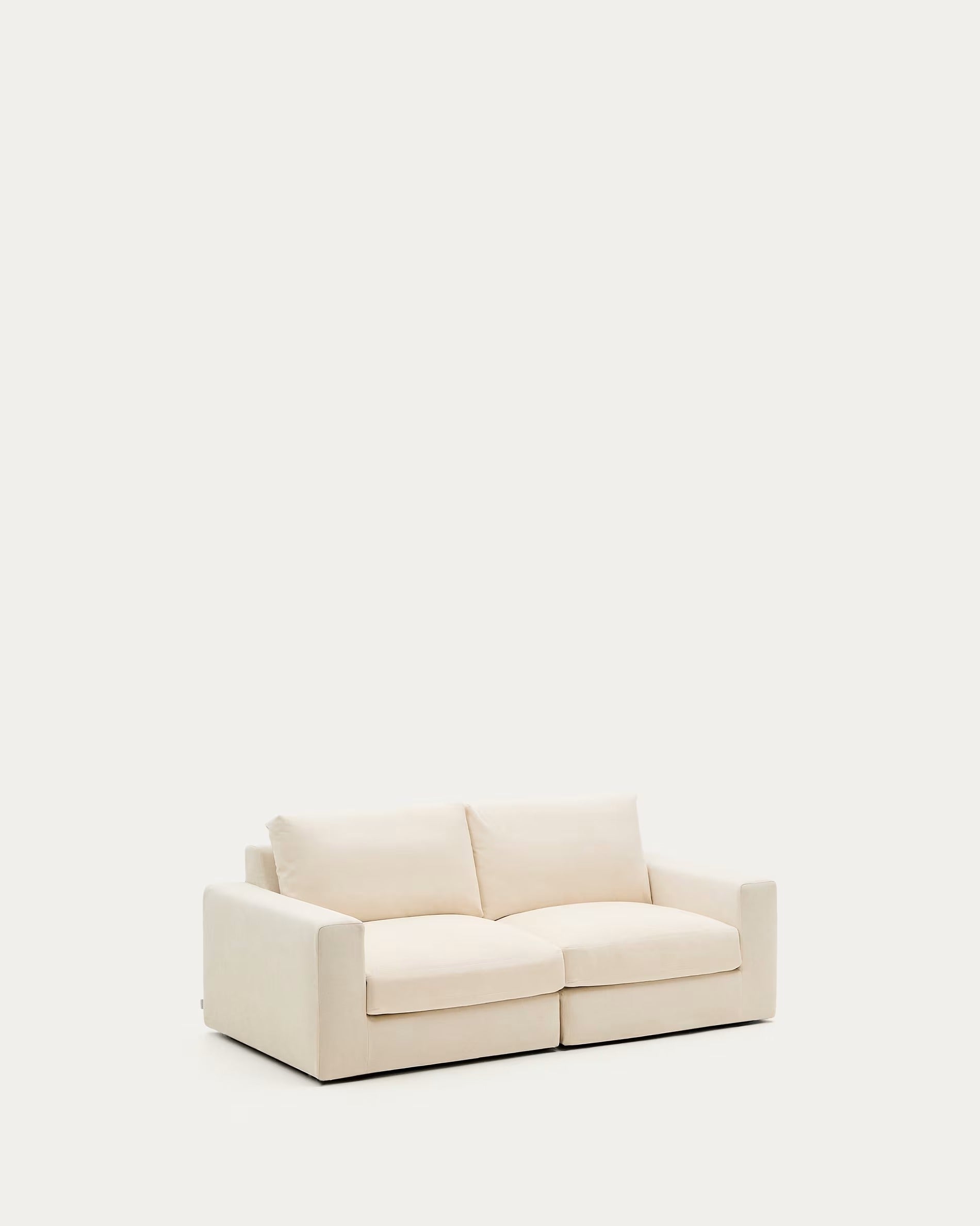 3-seater sofa ALEA ecru chenille