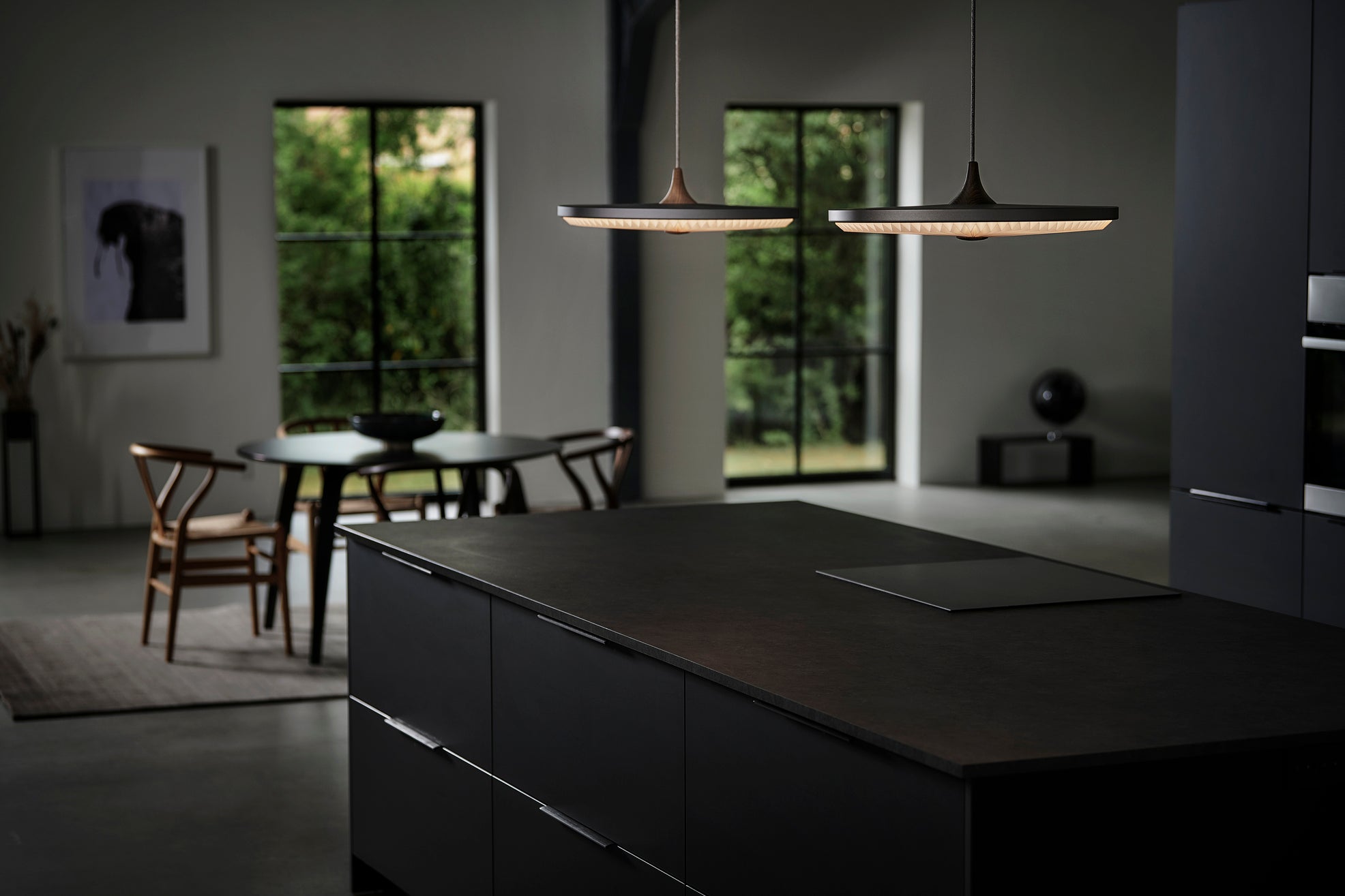 Závesná lampa MODEL 198 SOLEIL údený dub
