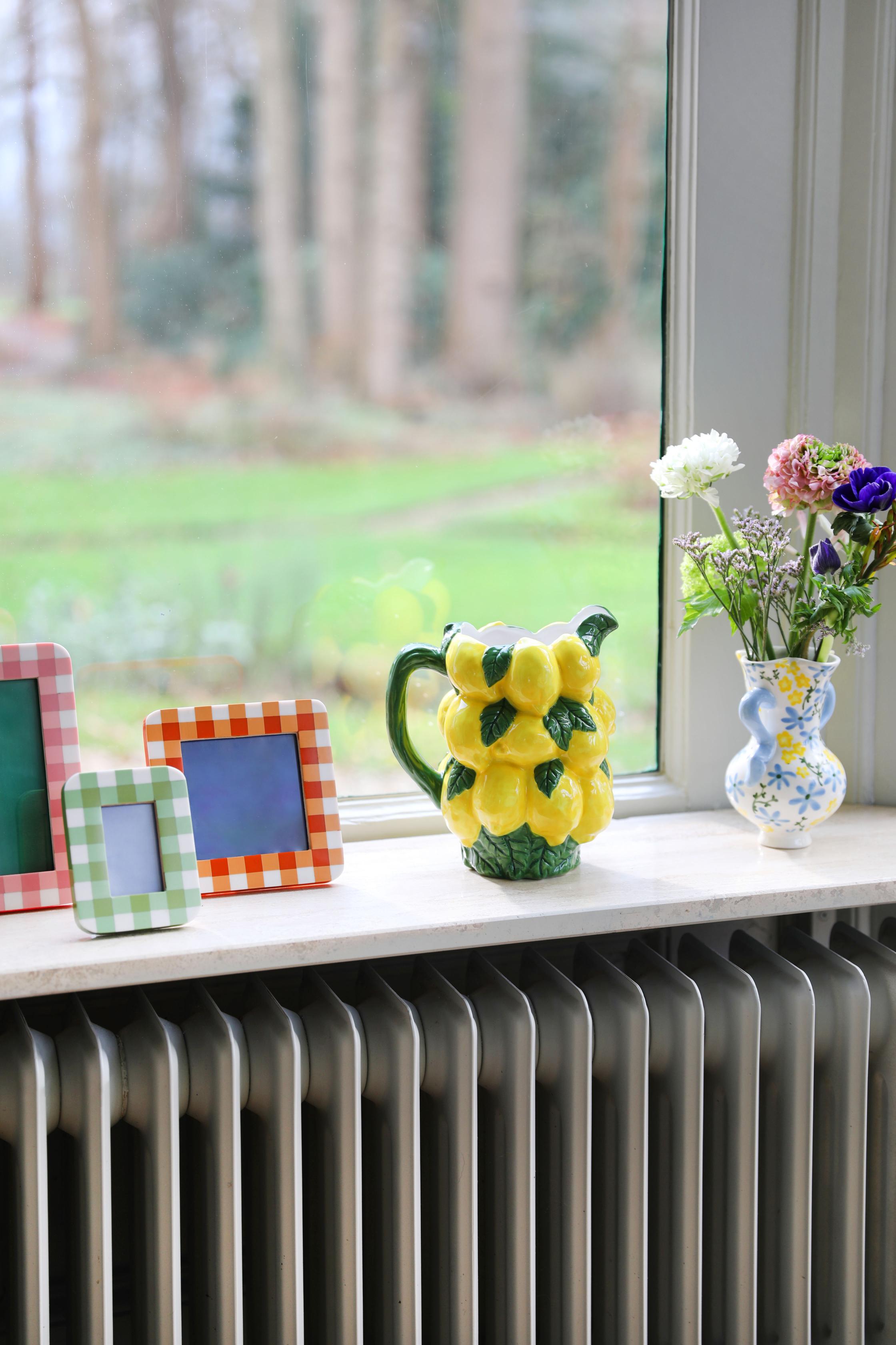 Džbán LEMON žltý so zeleným