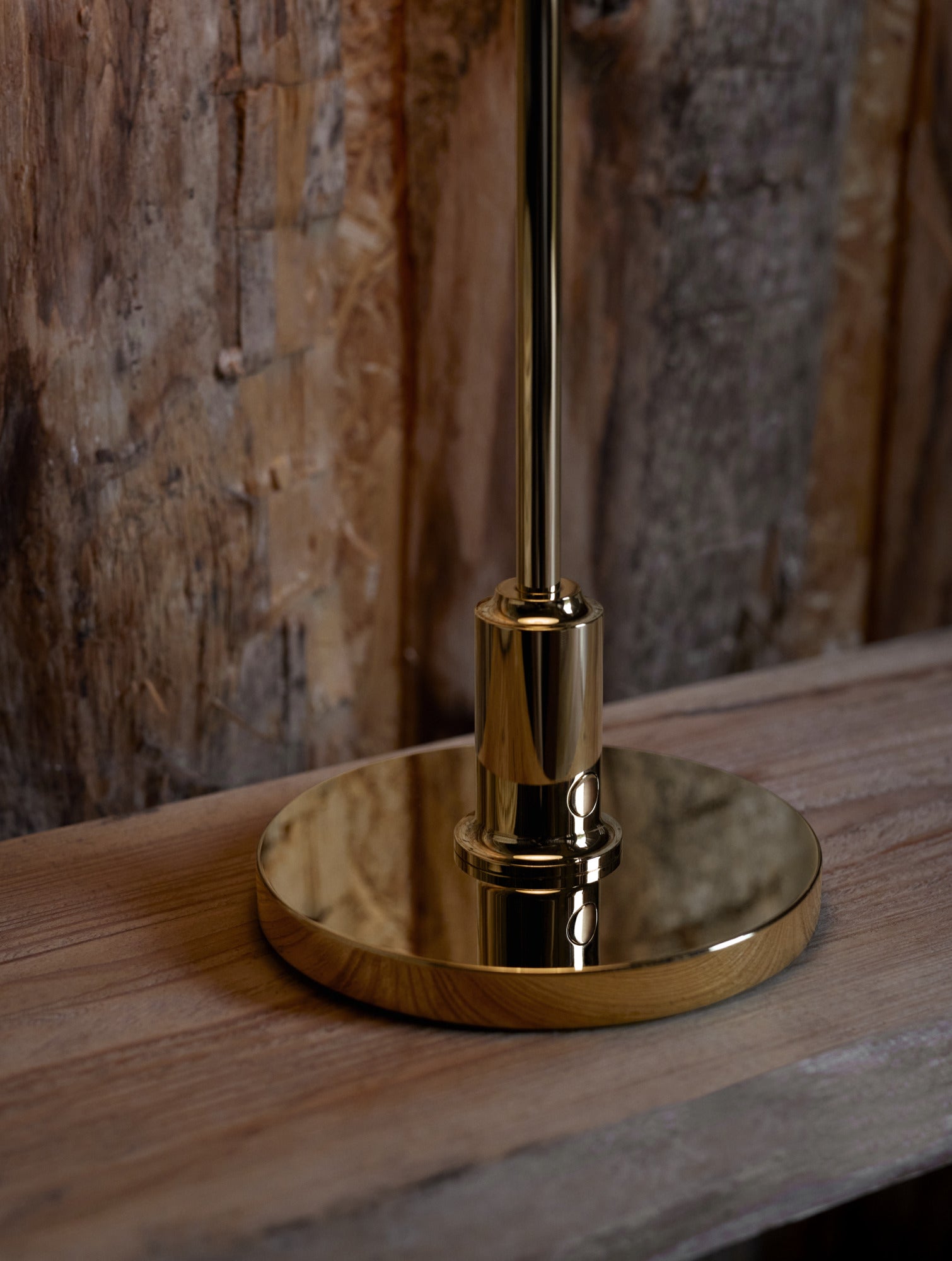 Portable lamp PH 2/1 white with brass base