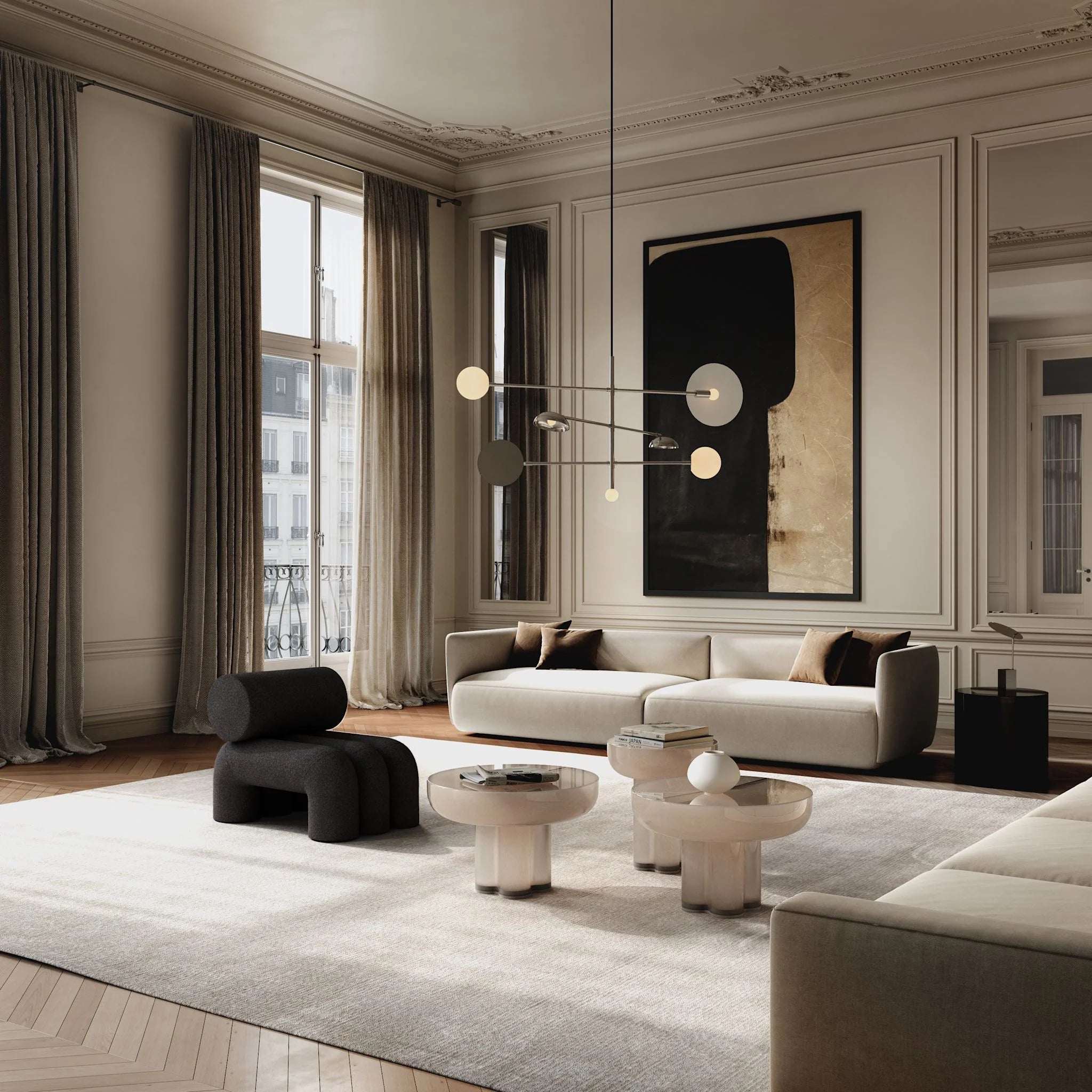 Reflect chrome table lamp