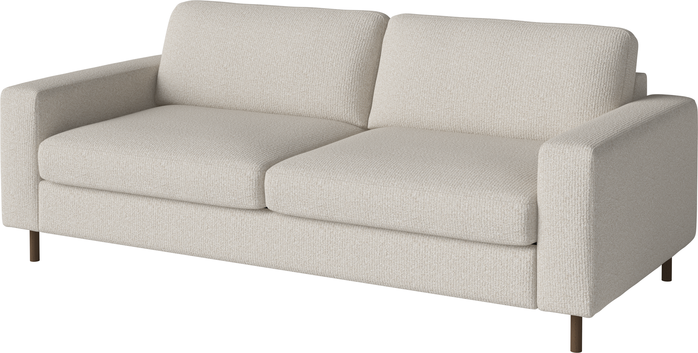 Pohovka 2,5-miestna SCANDINAVIA s podstavou z tmavého dubového dreva