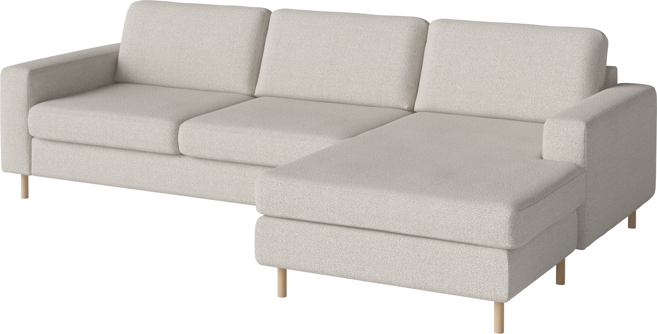 Scandinavia 3-person right-sided corner with a whitened base