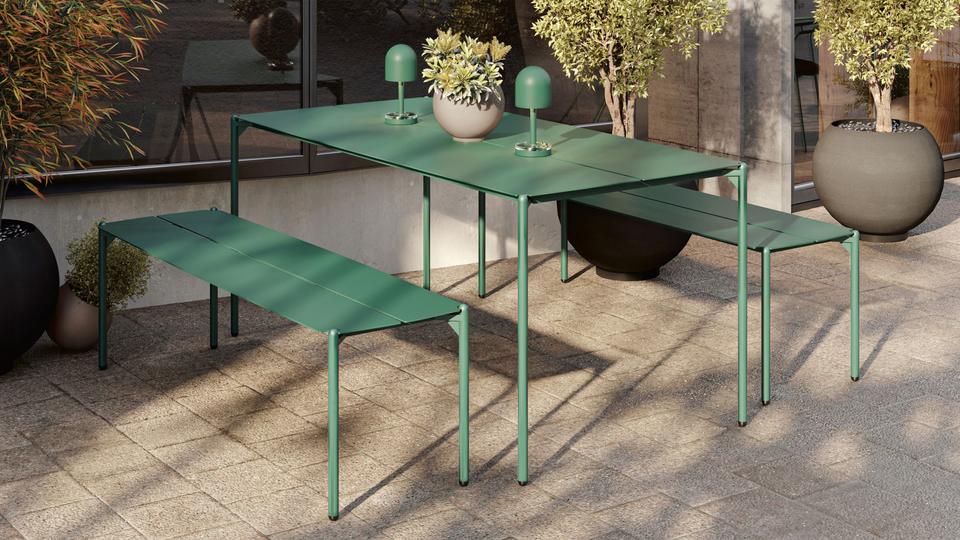 Portable lamp LUCEO sea green