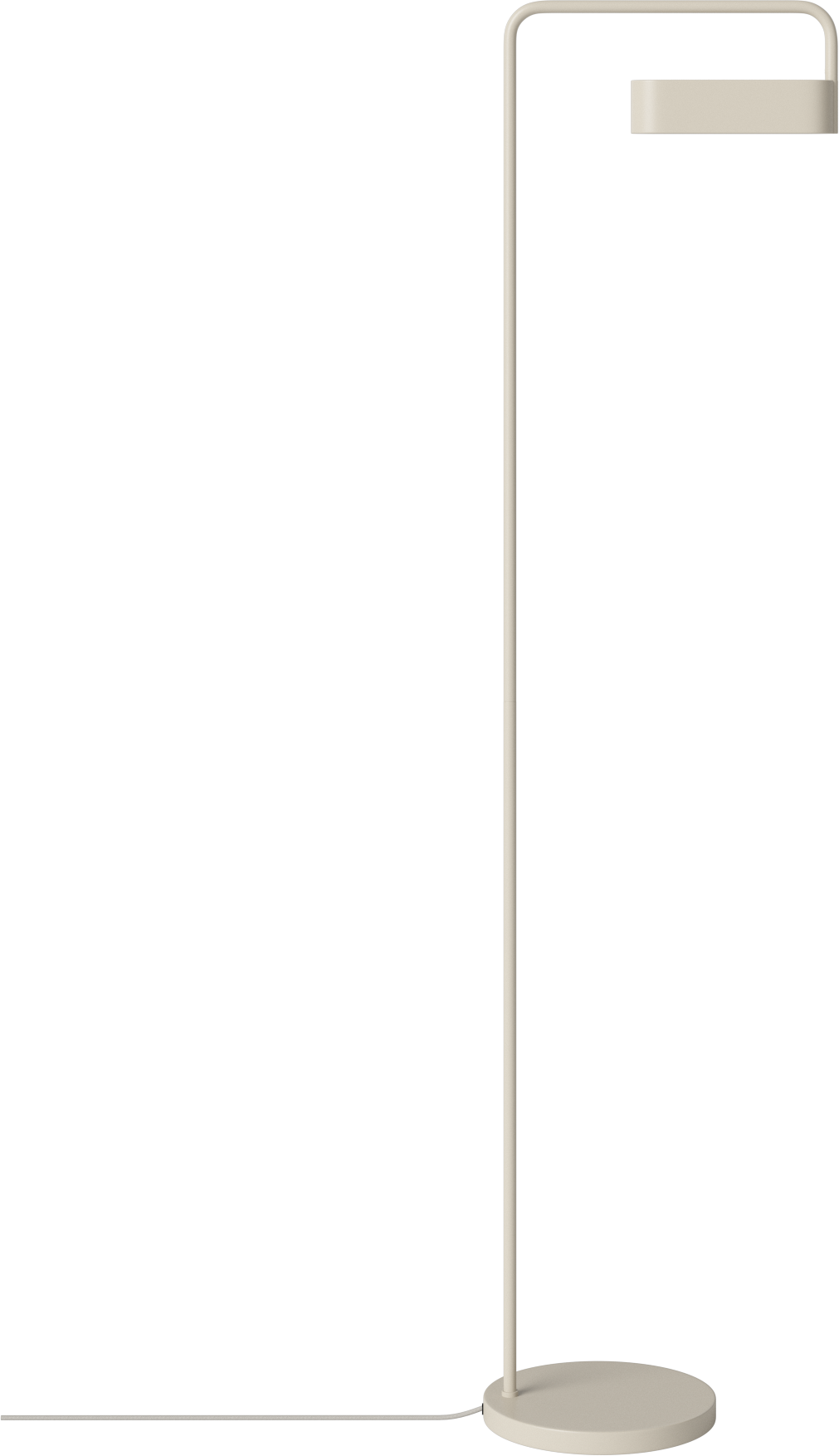 Cream reading floor lamp SCRIBE