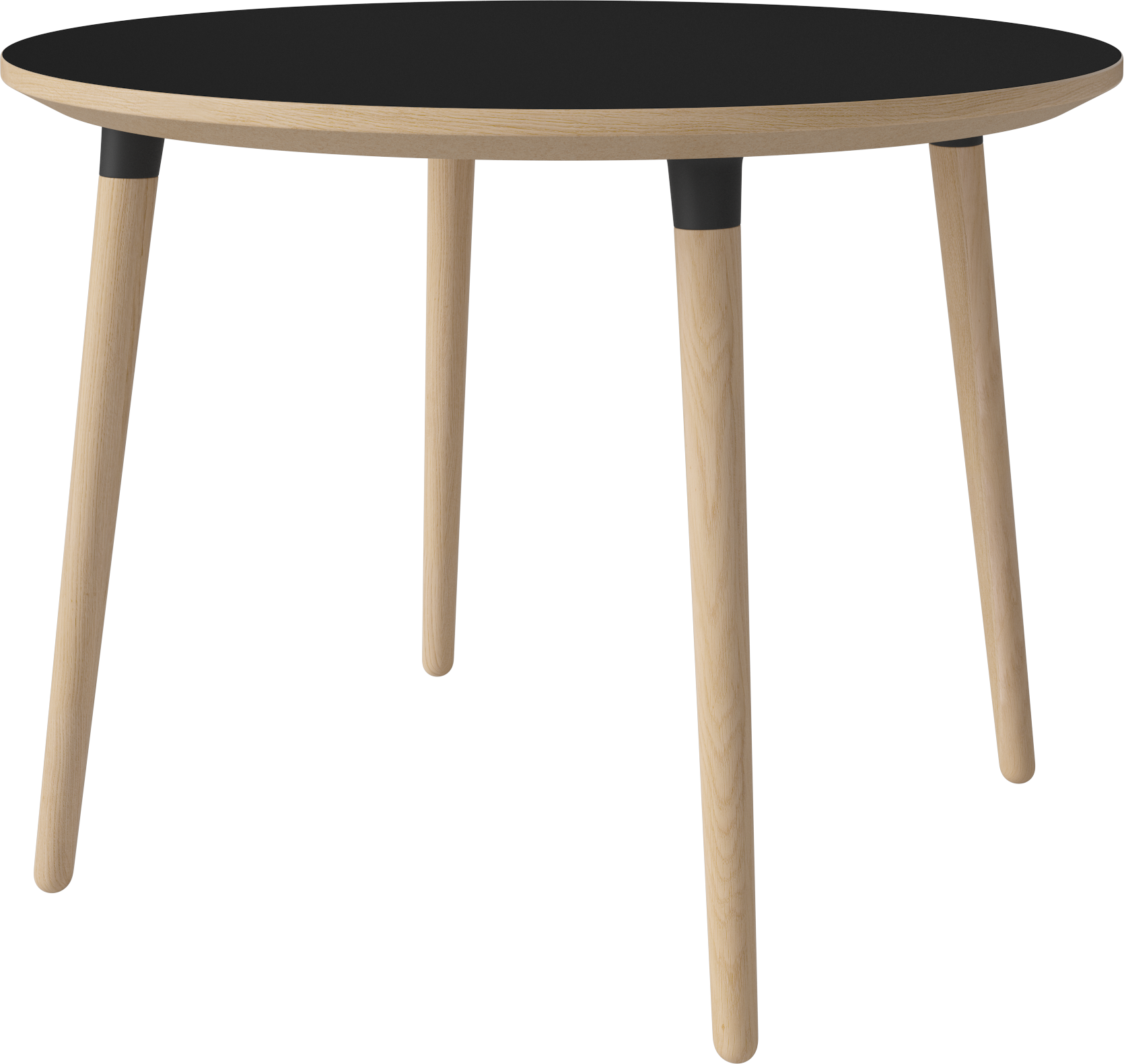 Okrúhly stôl SEED bielený dubový dyha