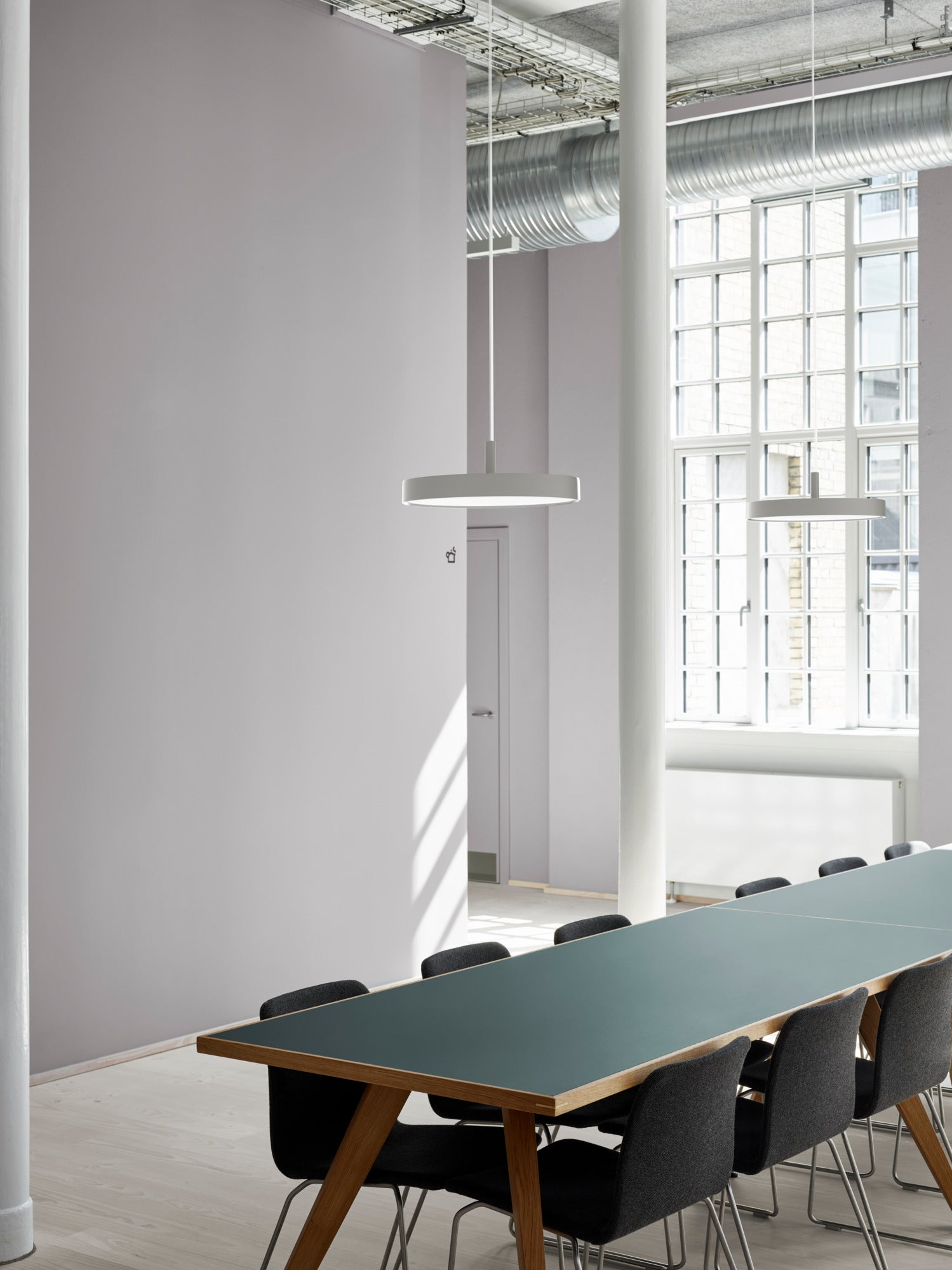 Závesná lampa LP SLIM ROUND biela