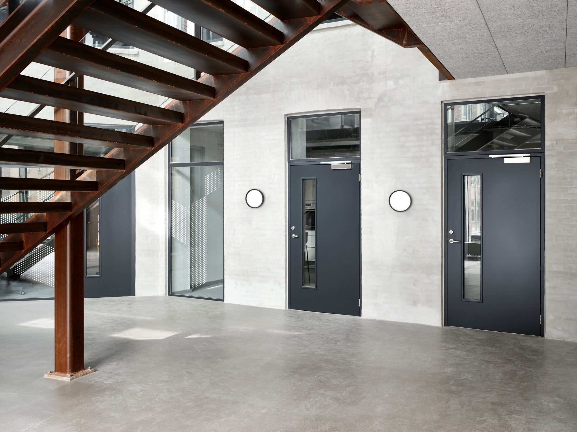 Nástenná lampa LP SLIM ROUND surové hliník