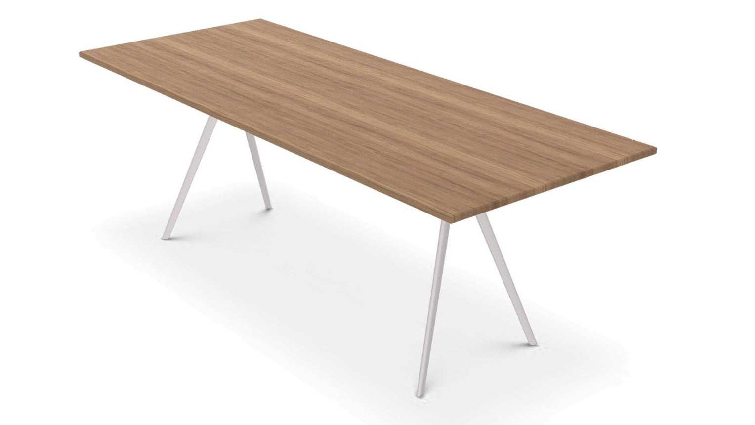 Stôl BAGUETTE biela hliníková základňa