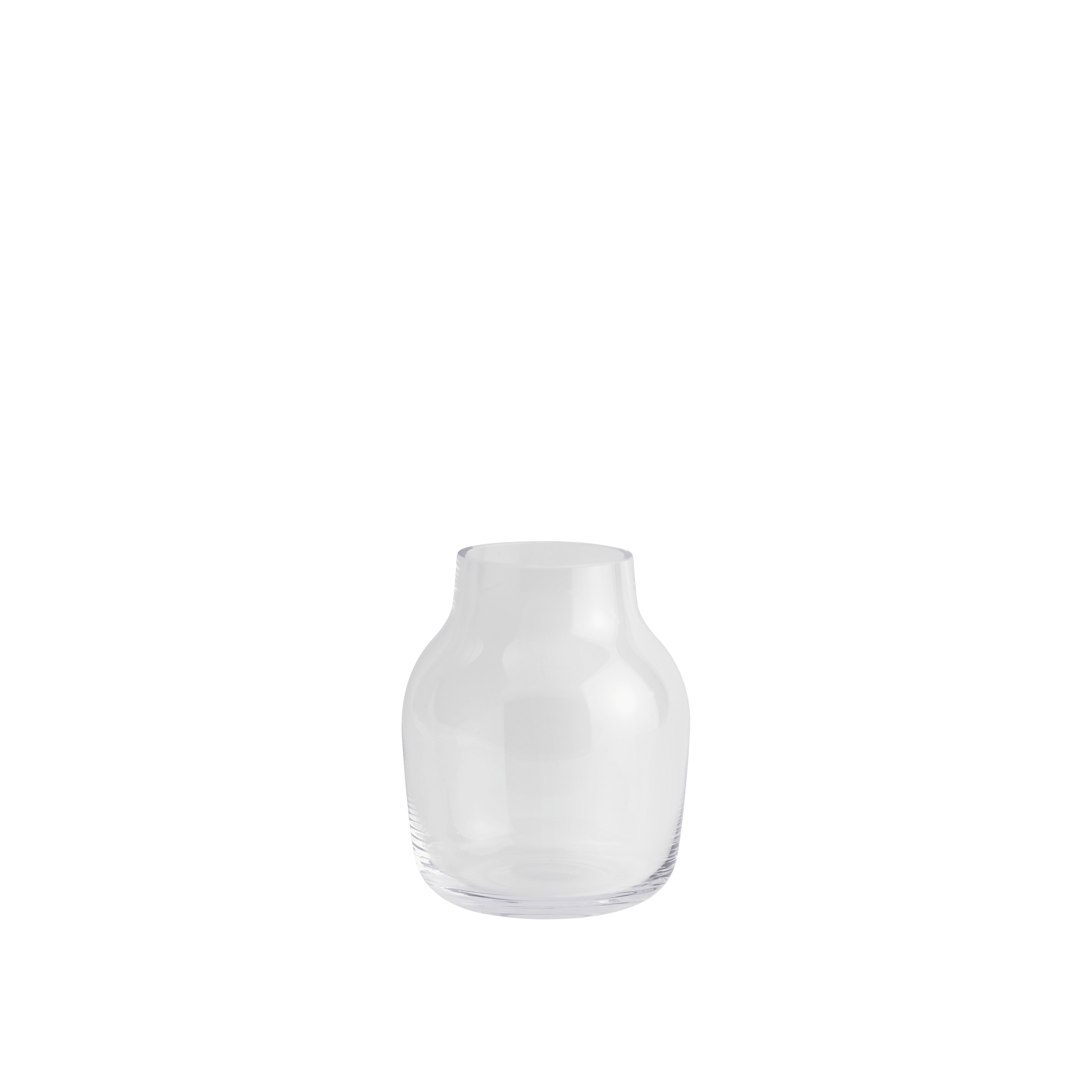Priehľadná sklenená váza SILENT