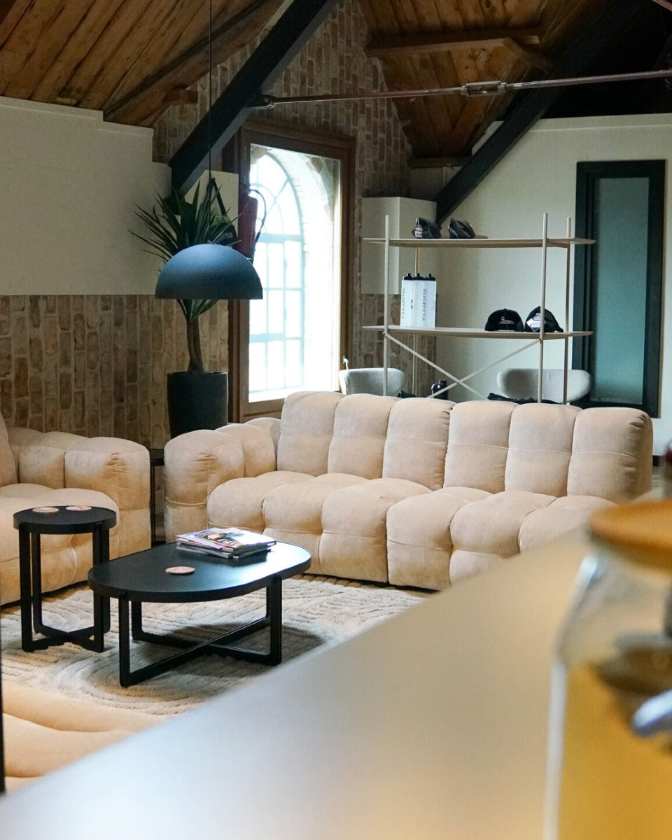 Kávový stolík CENTRE OVAL čierny