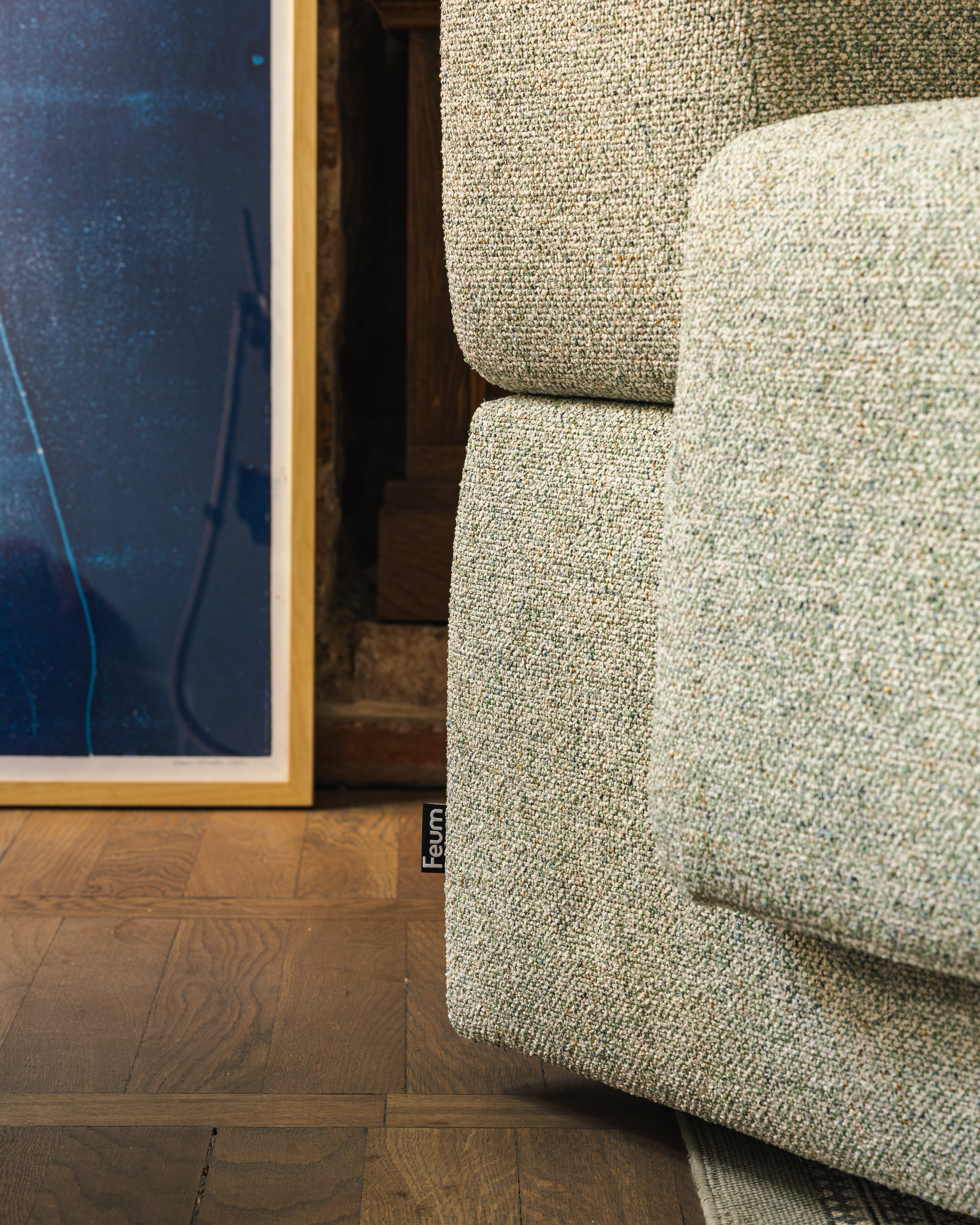 Modulárna pohovka pre 2 osoby UMI svetlozelená