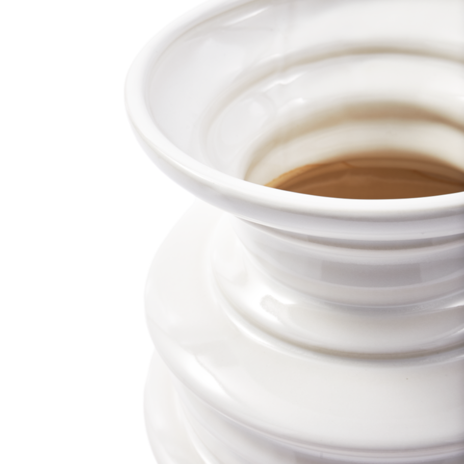 STACKED PLATES vase white