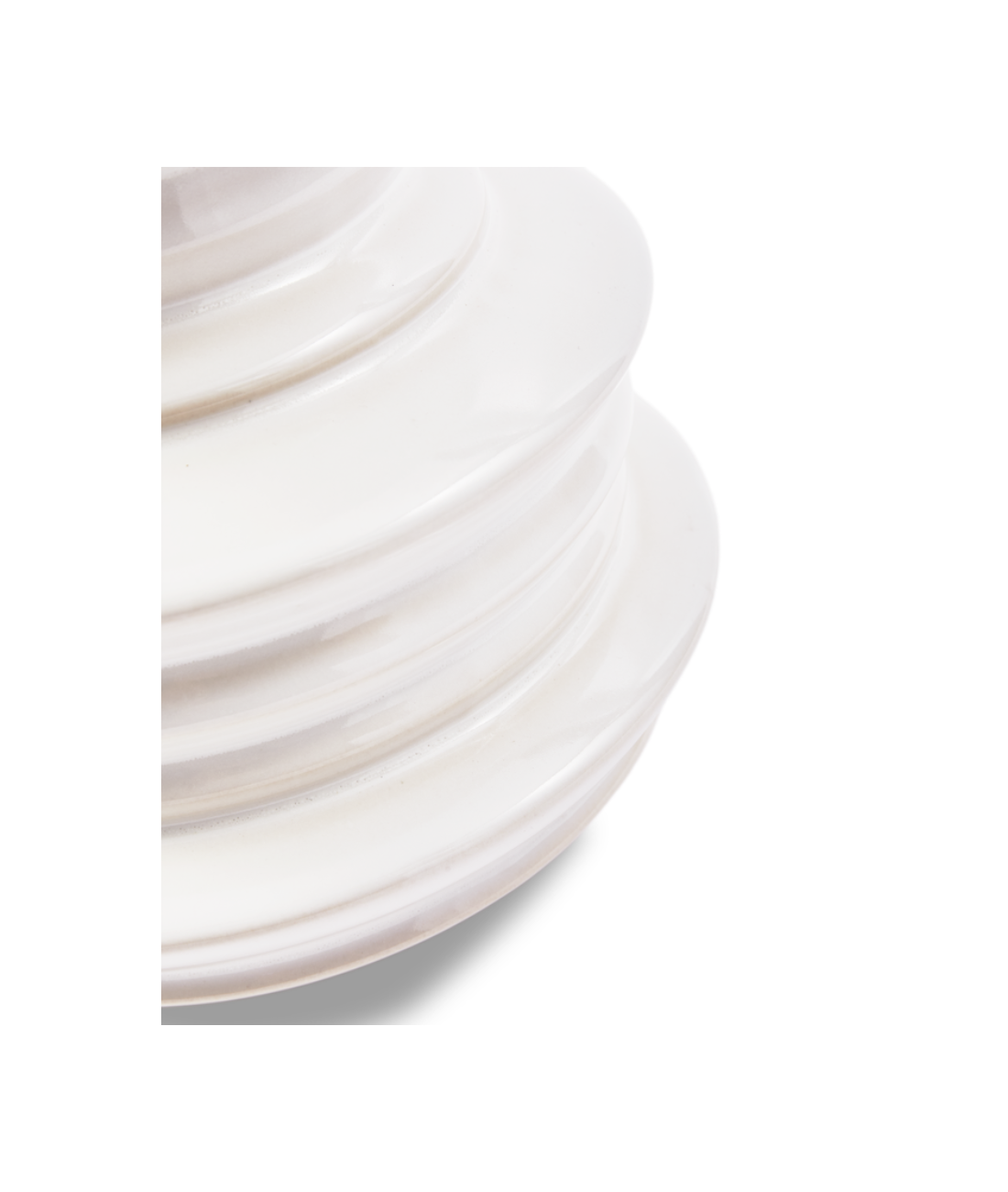 STACKED PLATES vase white