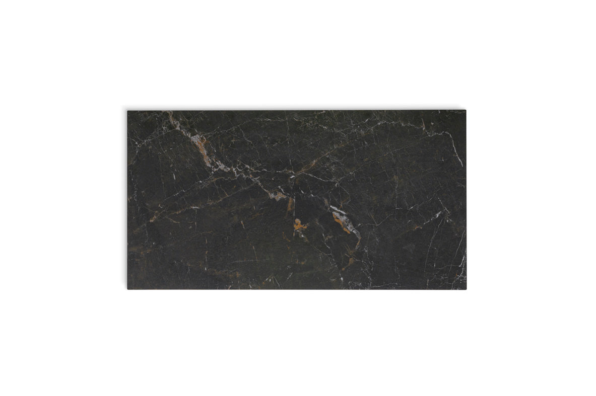 Rozkladací stôl STREAM s čiernou doskou a čiernym podstavcom