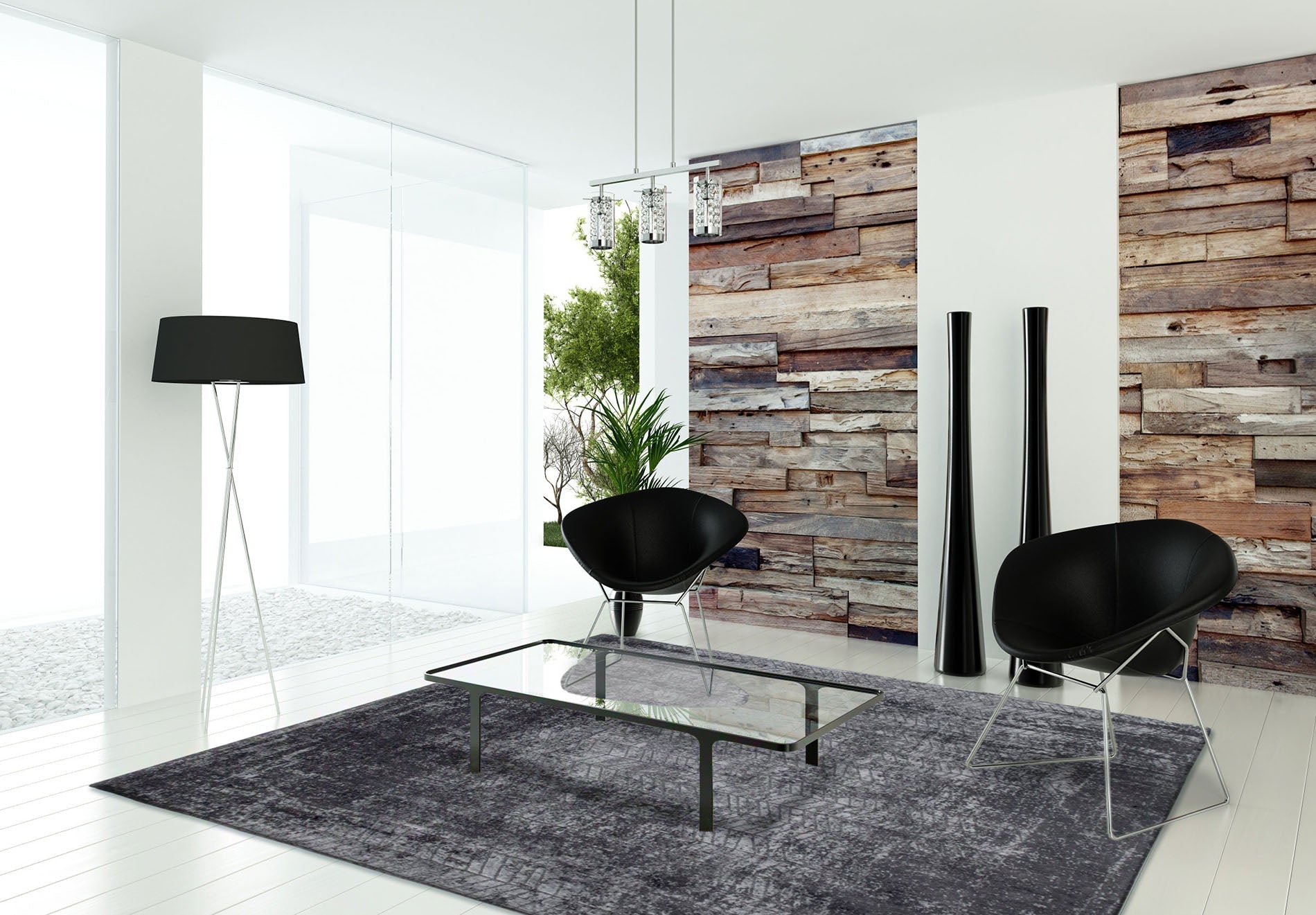 Koberec JACOBS LADDER HARLEM CONTRAST šedo-čierny