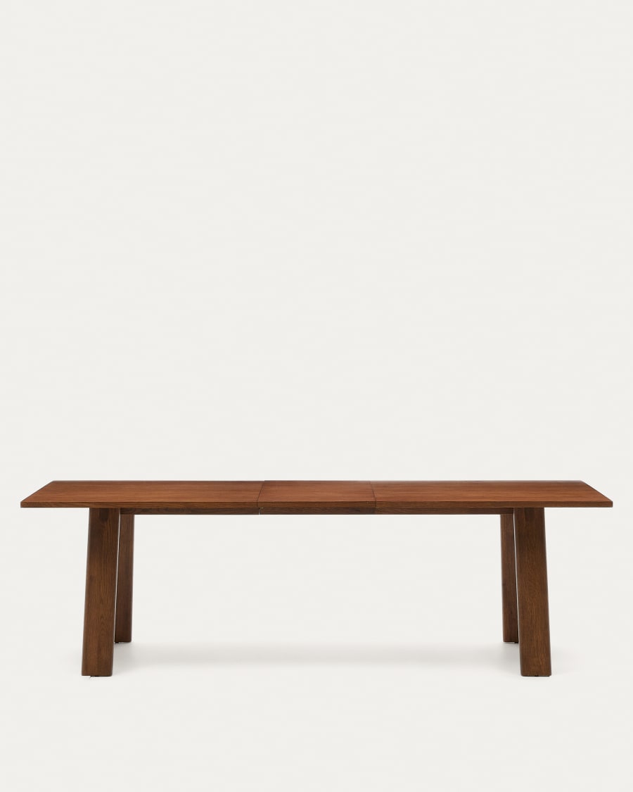 Rozkladací stôl ARLEN z dubového dyhy s orechovým povrchom