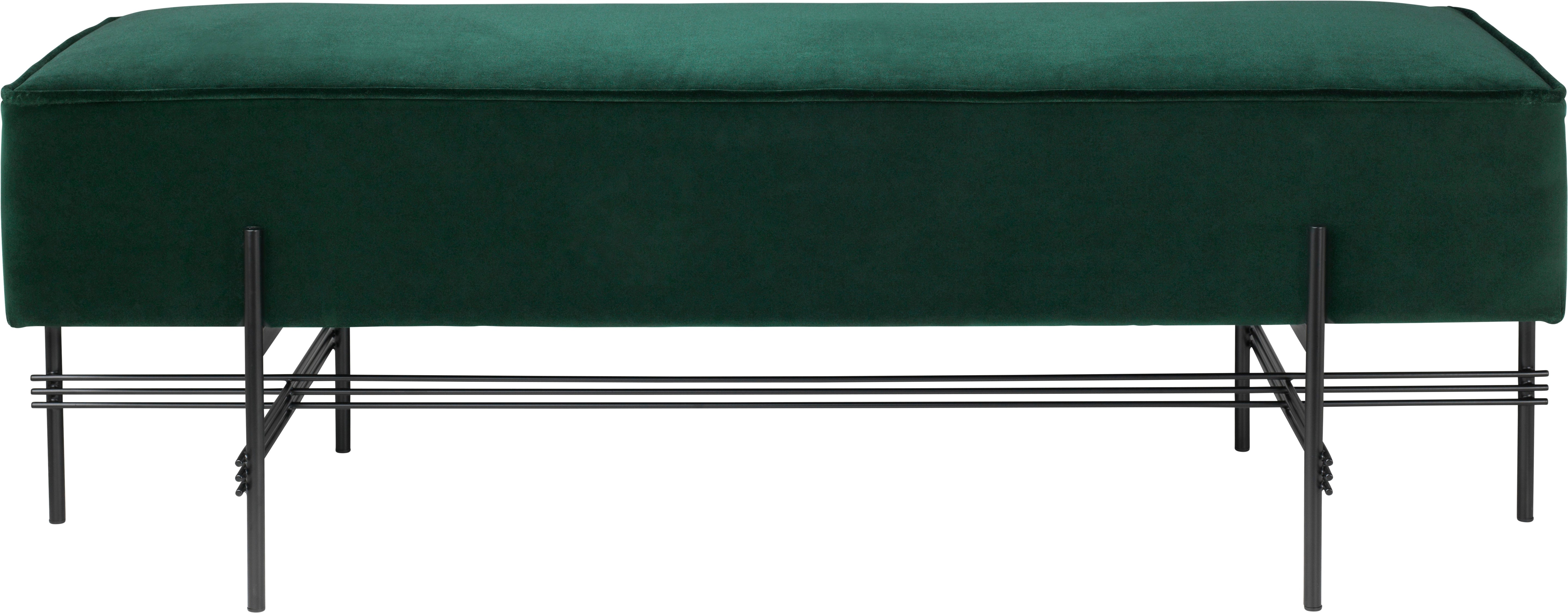 Upholstered pouf TS with black base